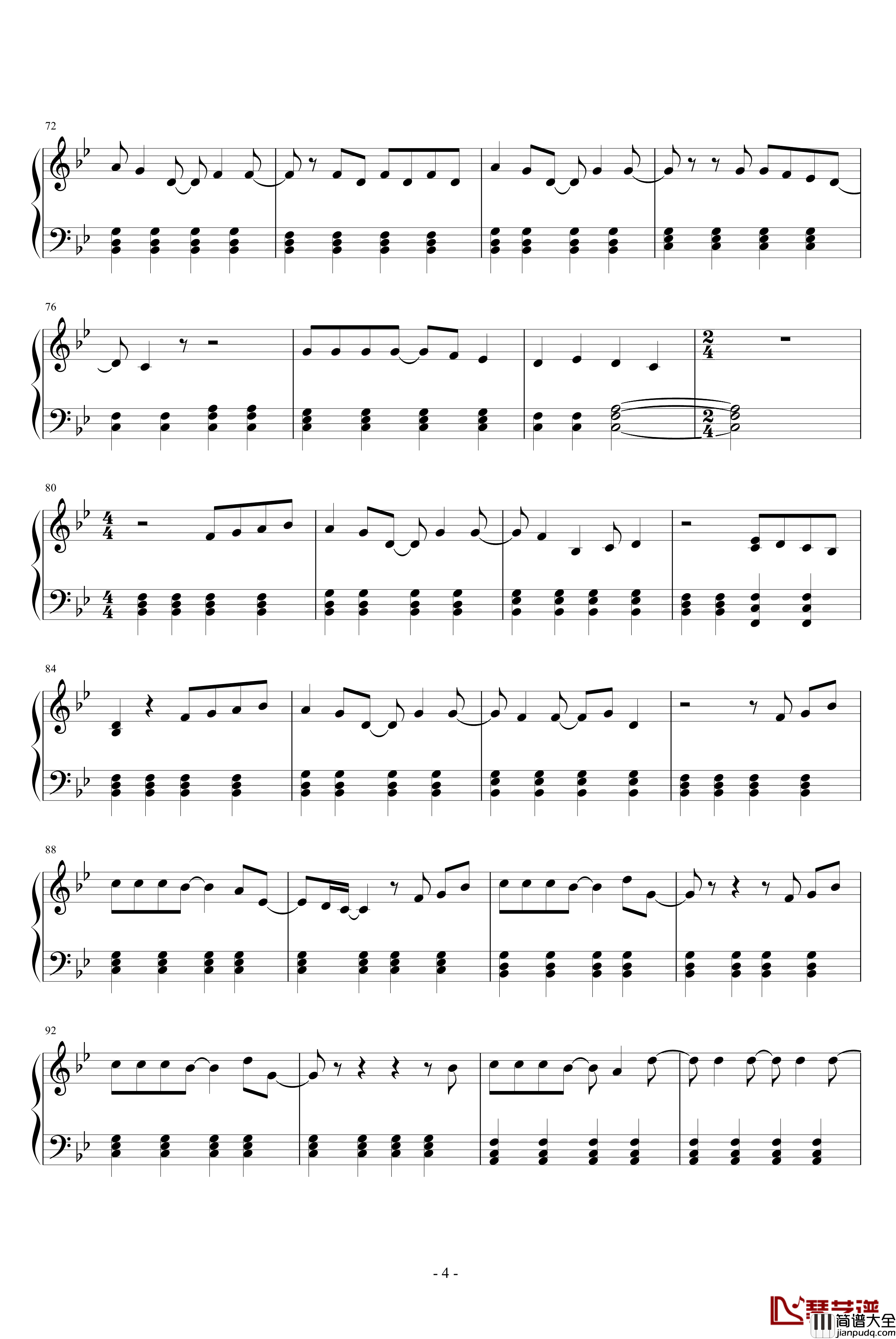 Way_Back_Into_Love钢琴谱_影视