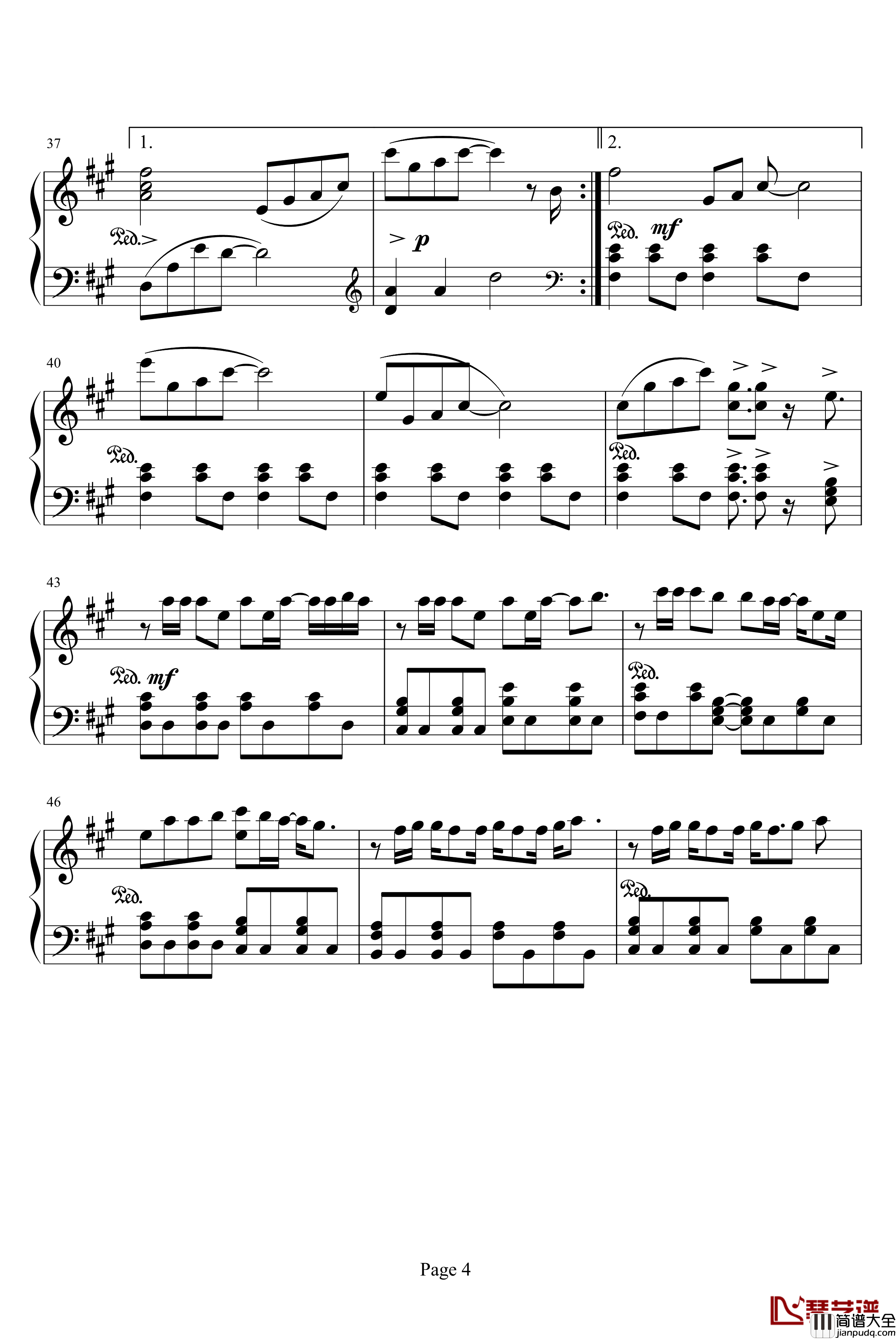 carols钢琴谱_滨崎步