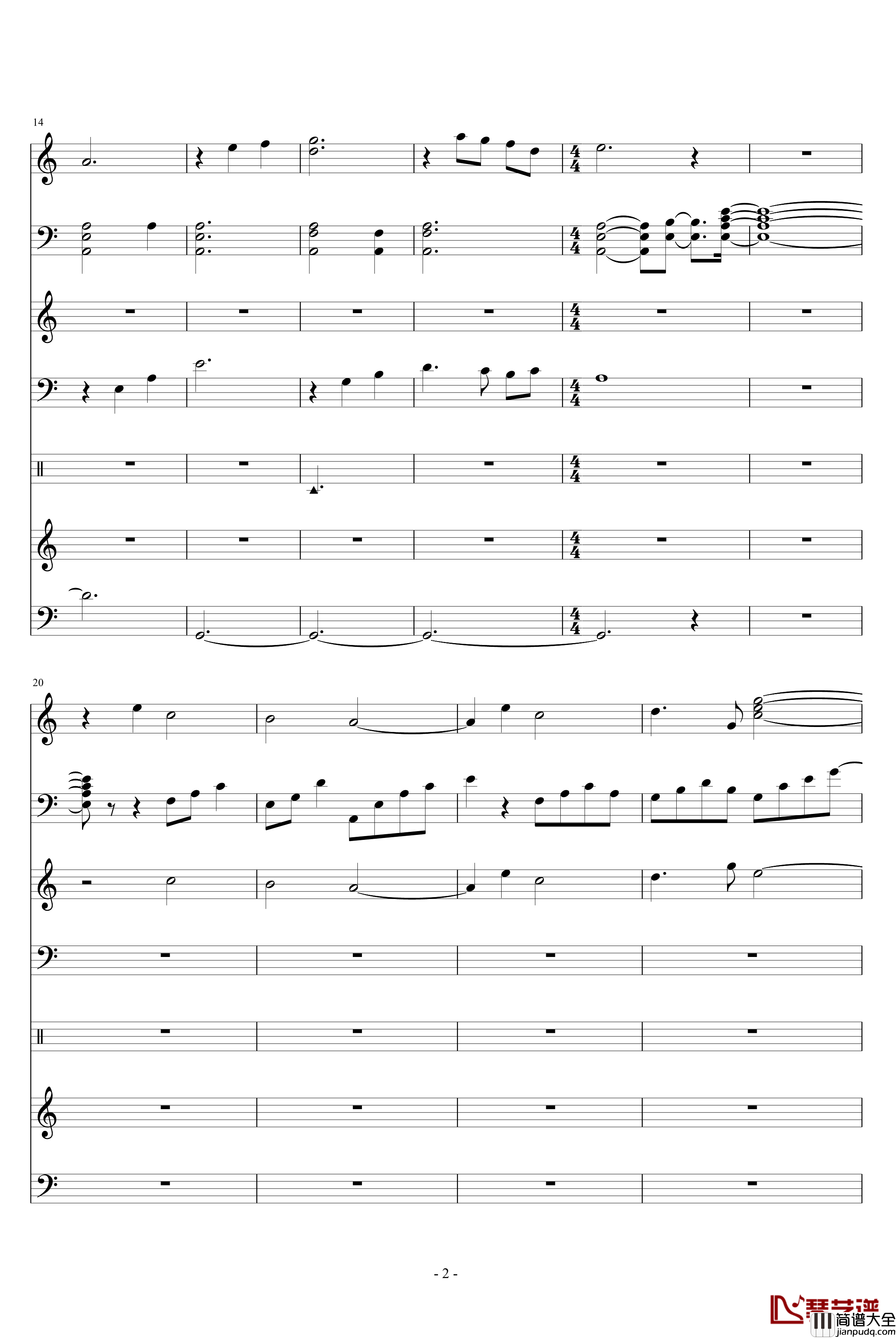 流云浣墨钢琴谱_又又徐