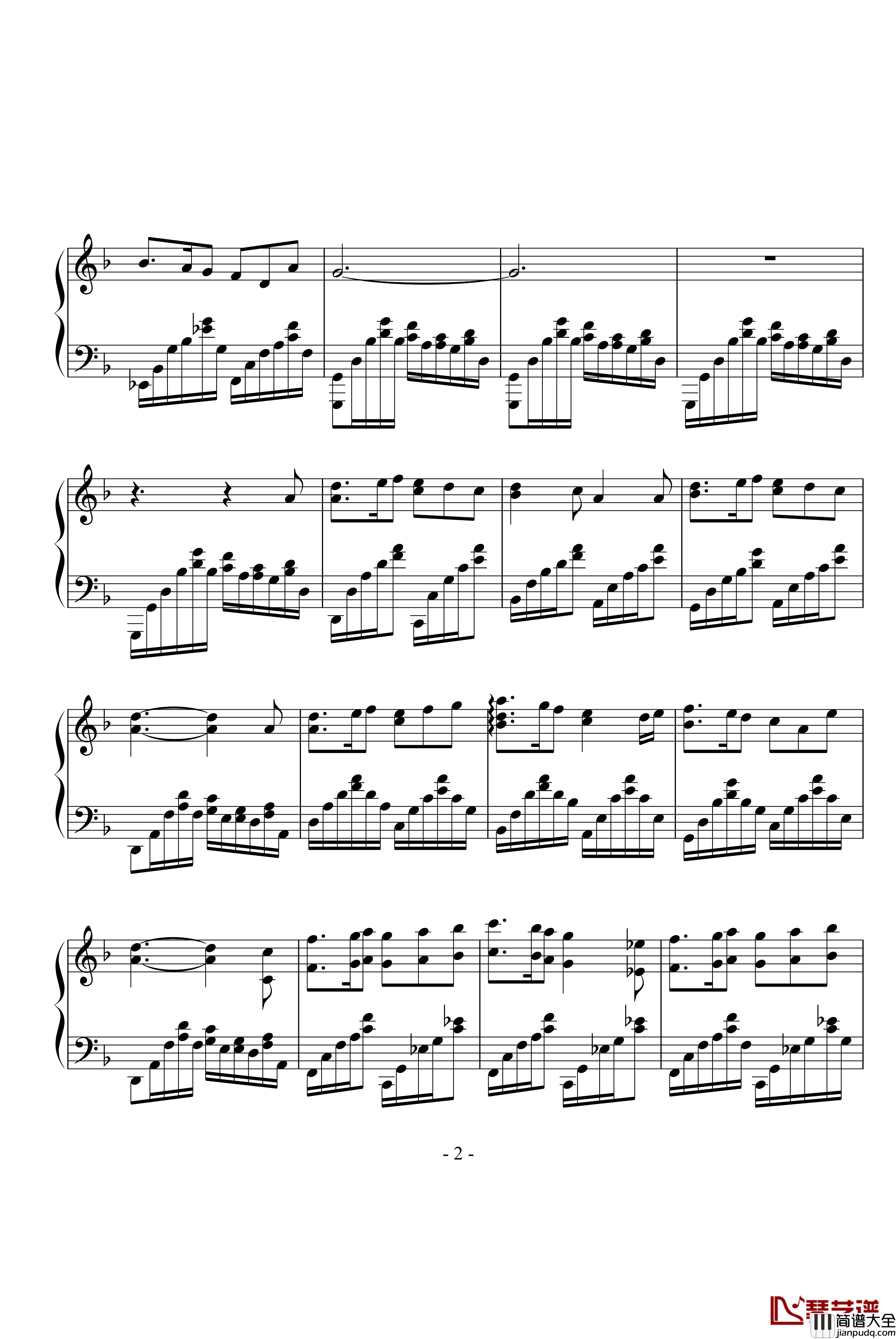 Fairytale钢琴谱_神秘园