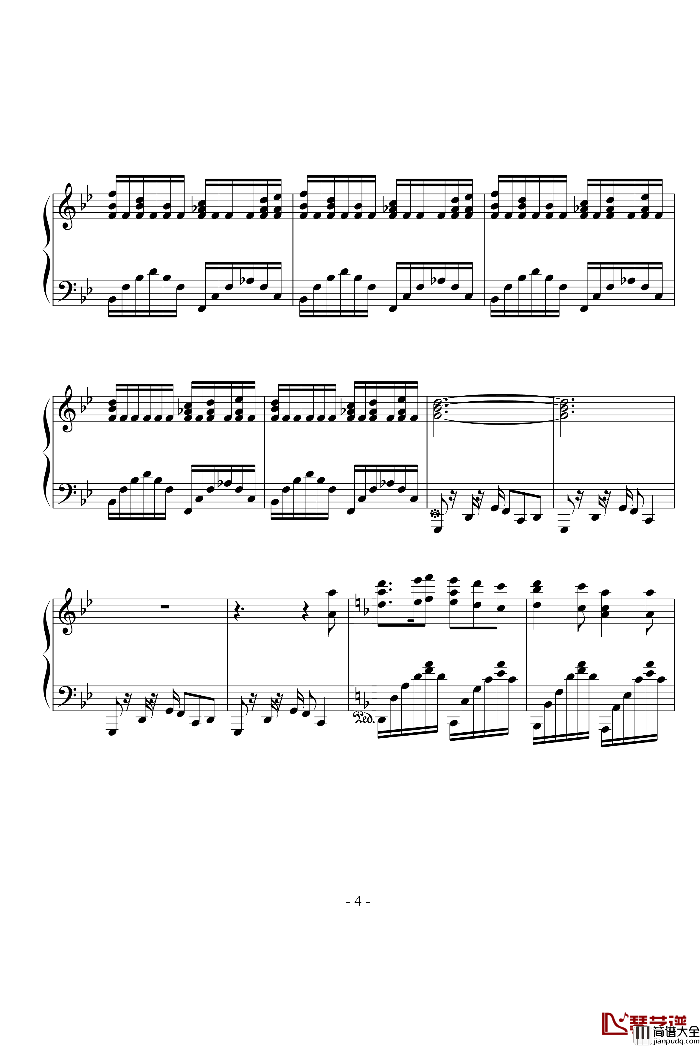 Fairytale钢琴谱_神秘园