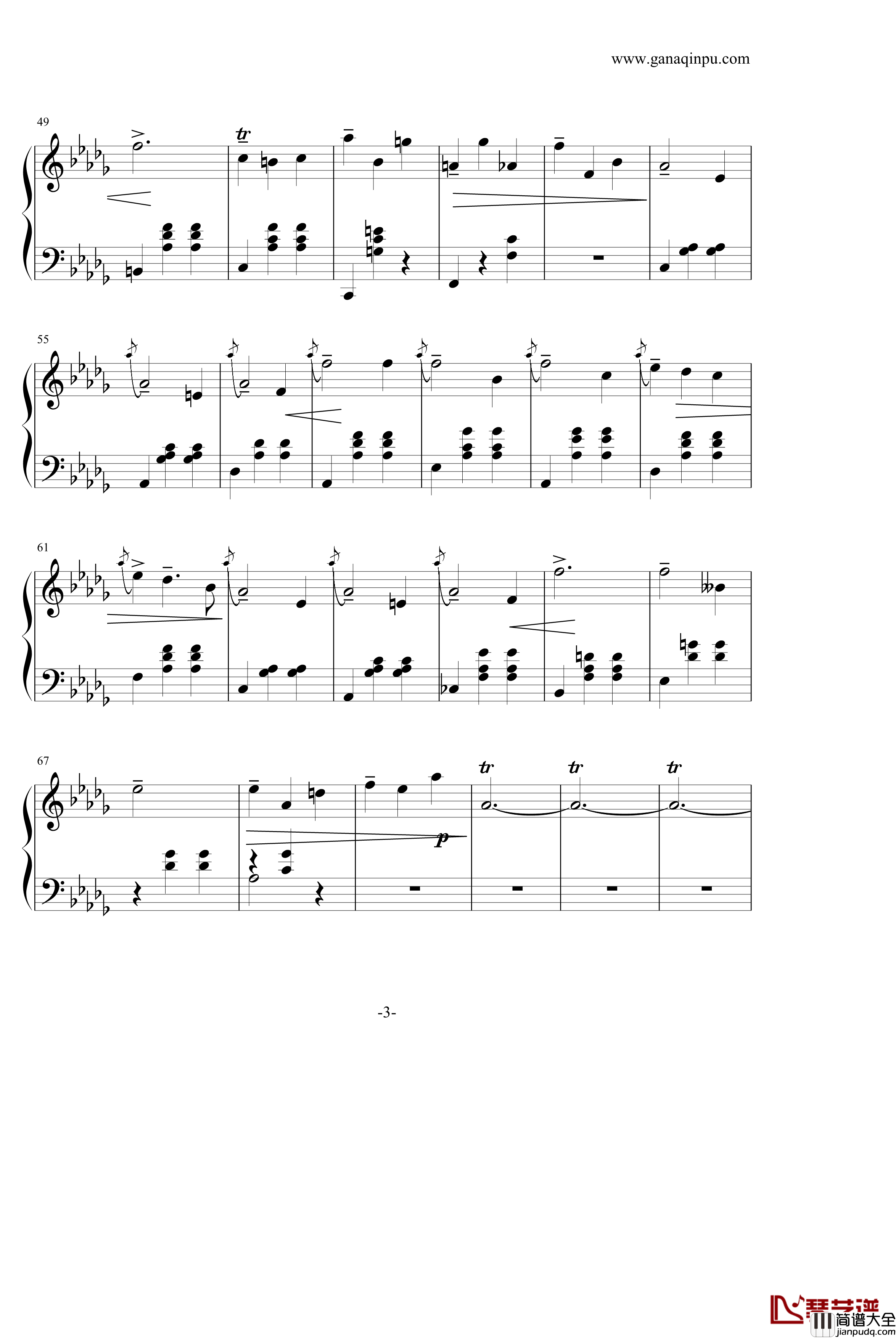 降D大调华丽圆舞曲_肖邦_chopin