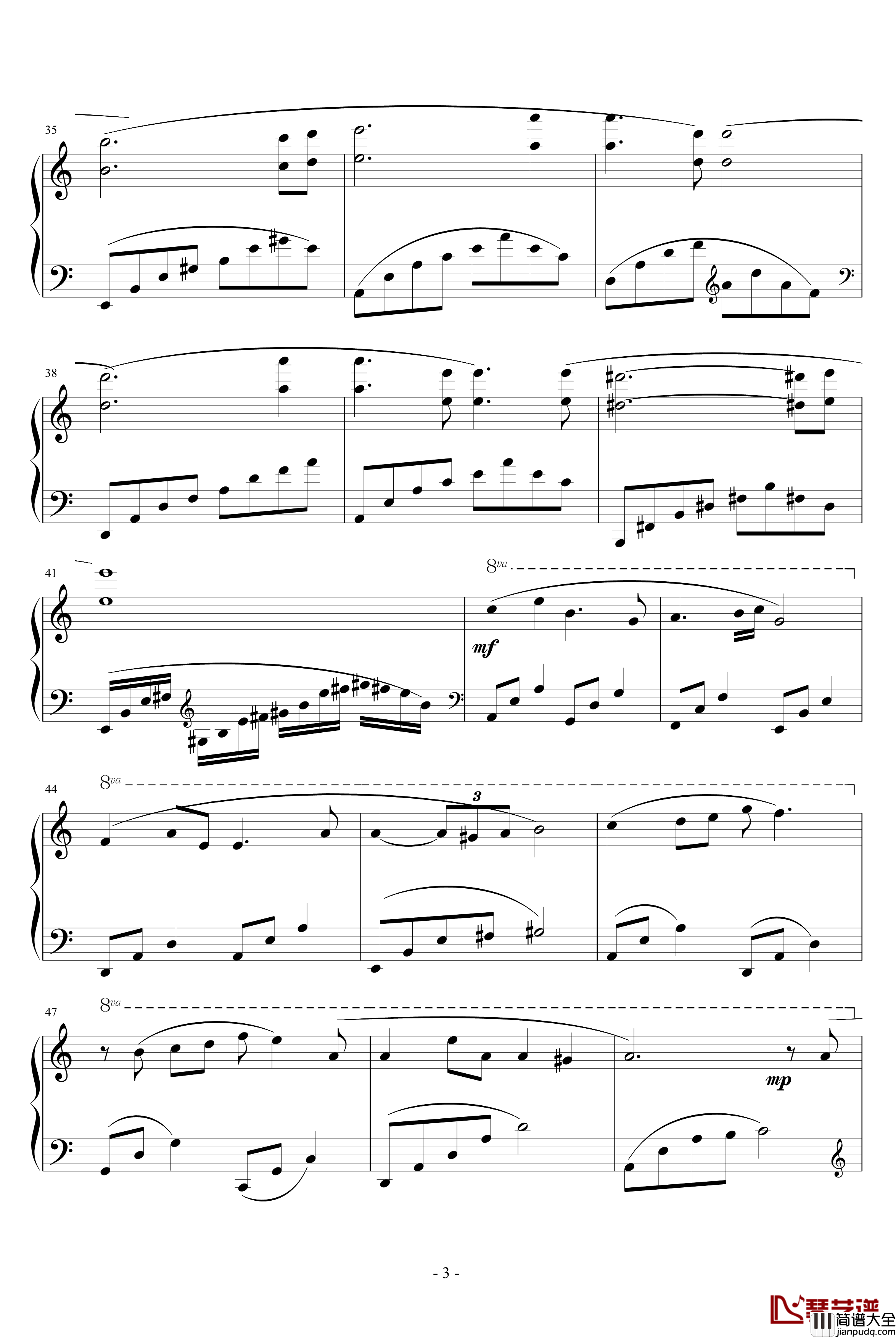 希望你幸福钢琴谱__豪杰春香_插曲_豪杰春香