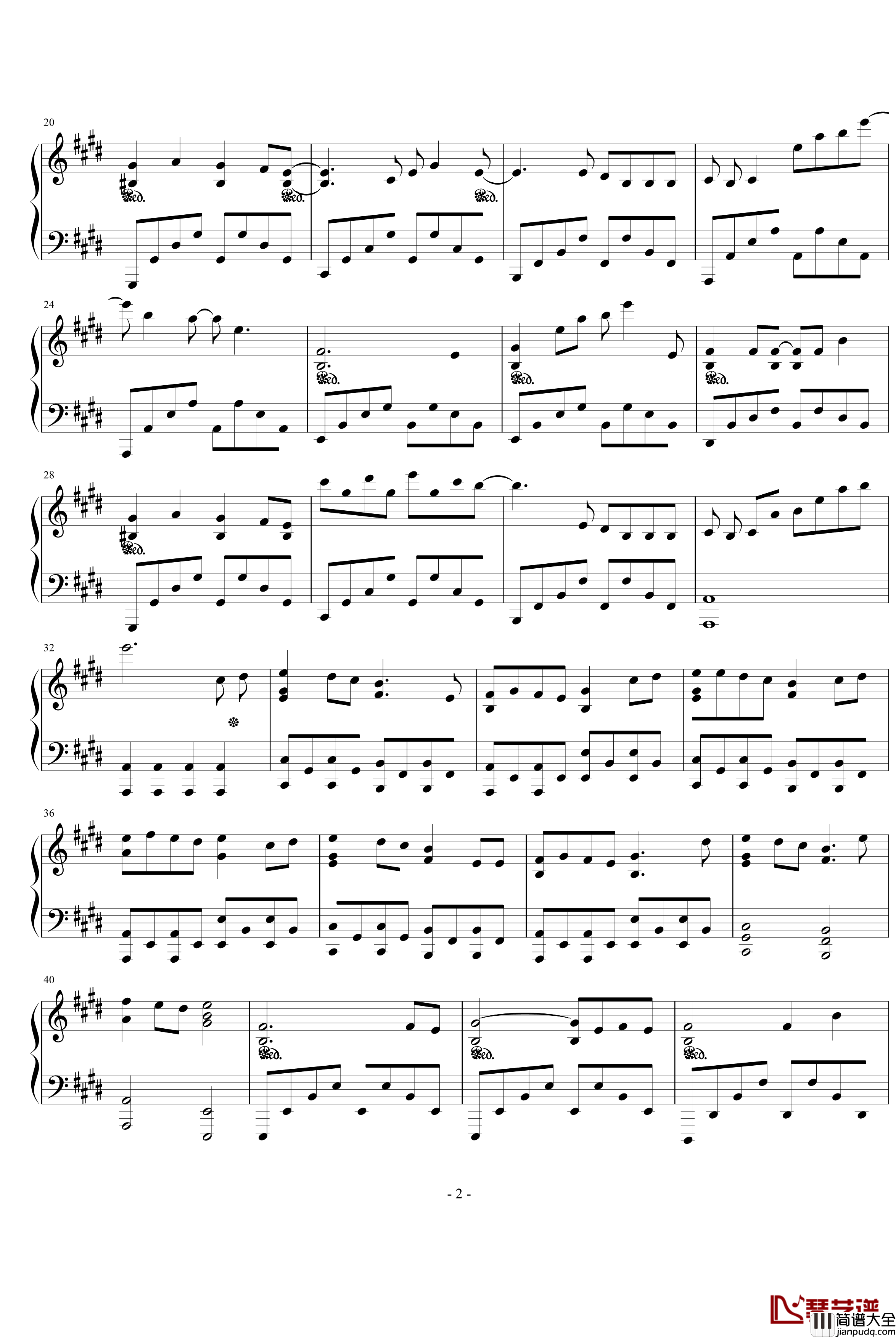 今天开始做魔王ED钢琴谱_ありがとう_arigatou_动漫影视