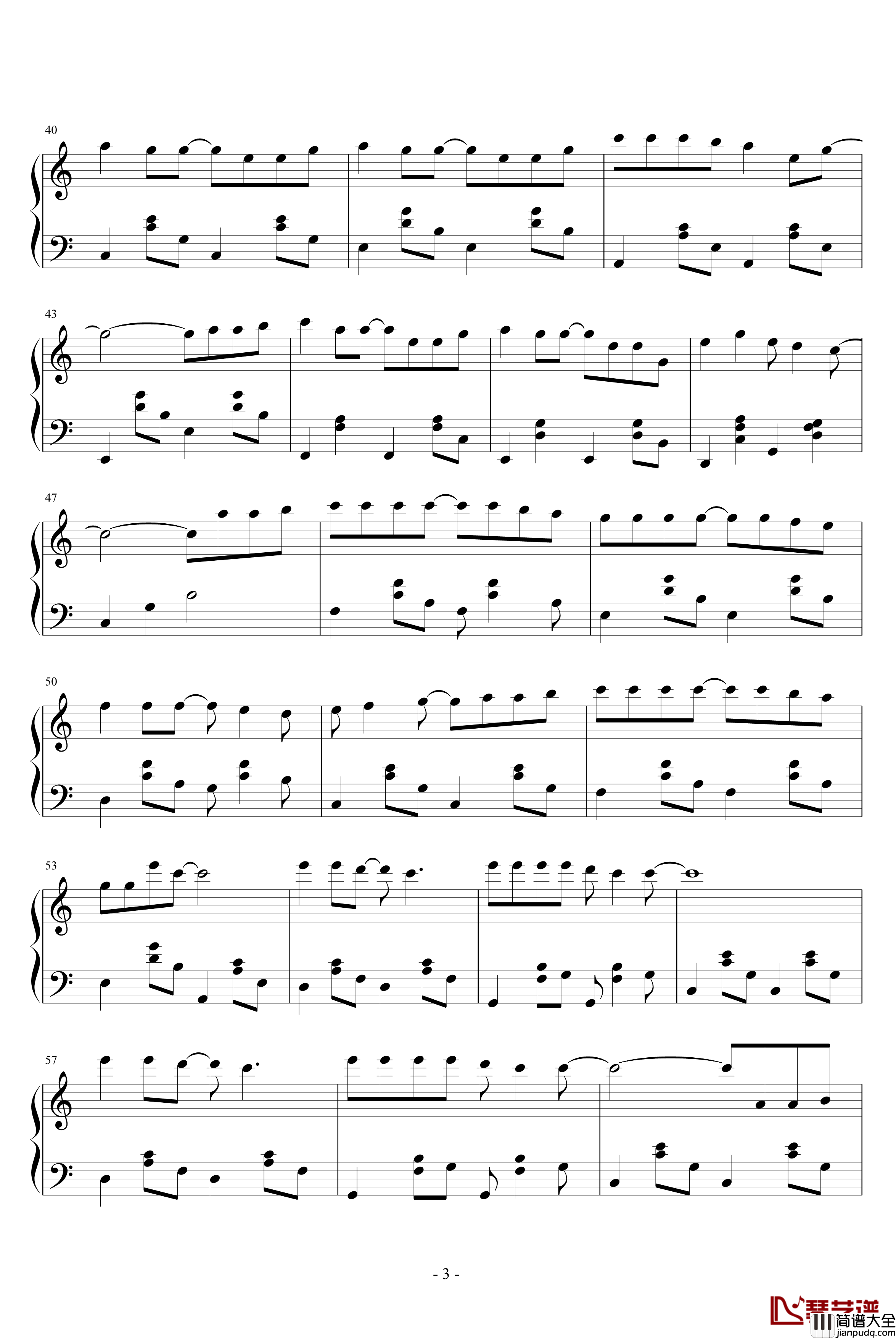 人在今天钢琴谱_每一天