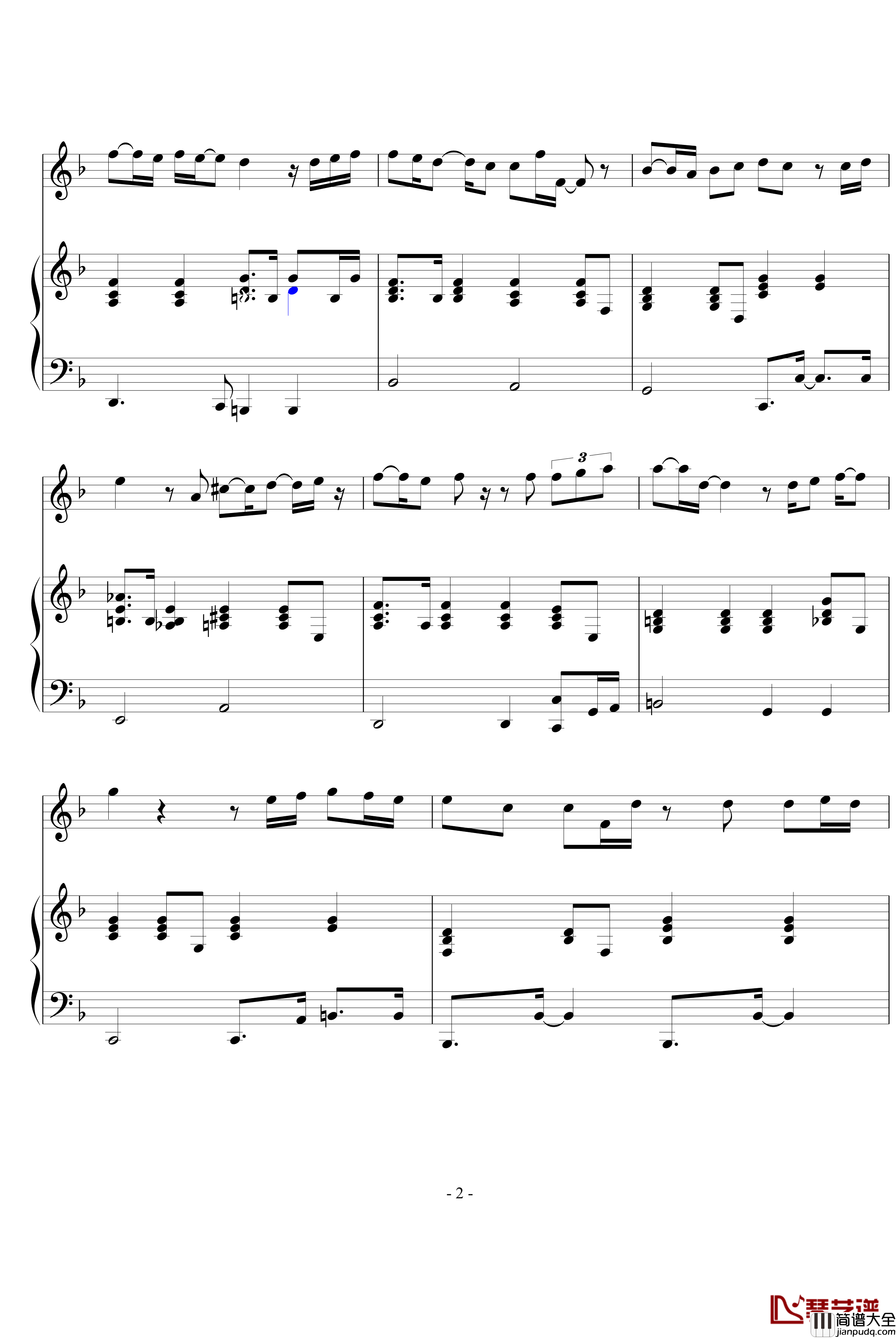 染蓝钢琴谱_lokong作品_WindChou编曲_小爱克