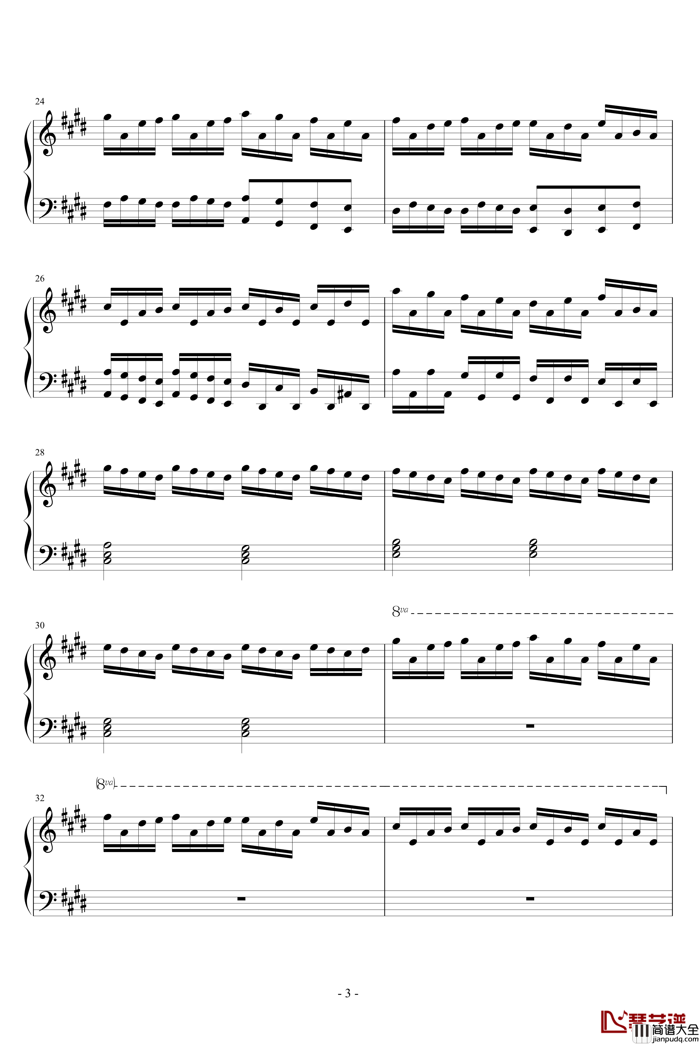 淡墨雅篇钢琴谱_风蝶令_易Piano