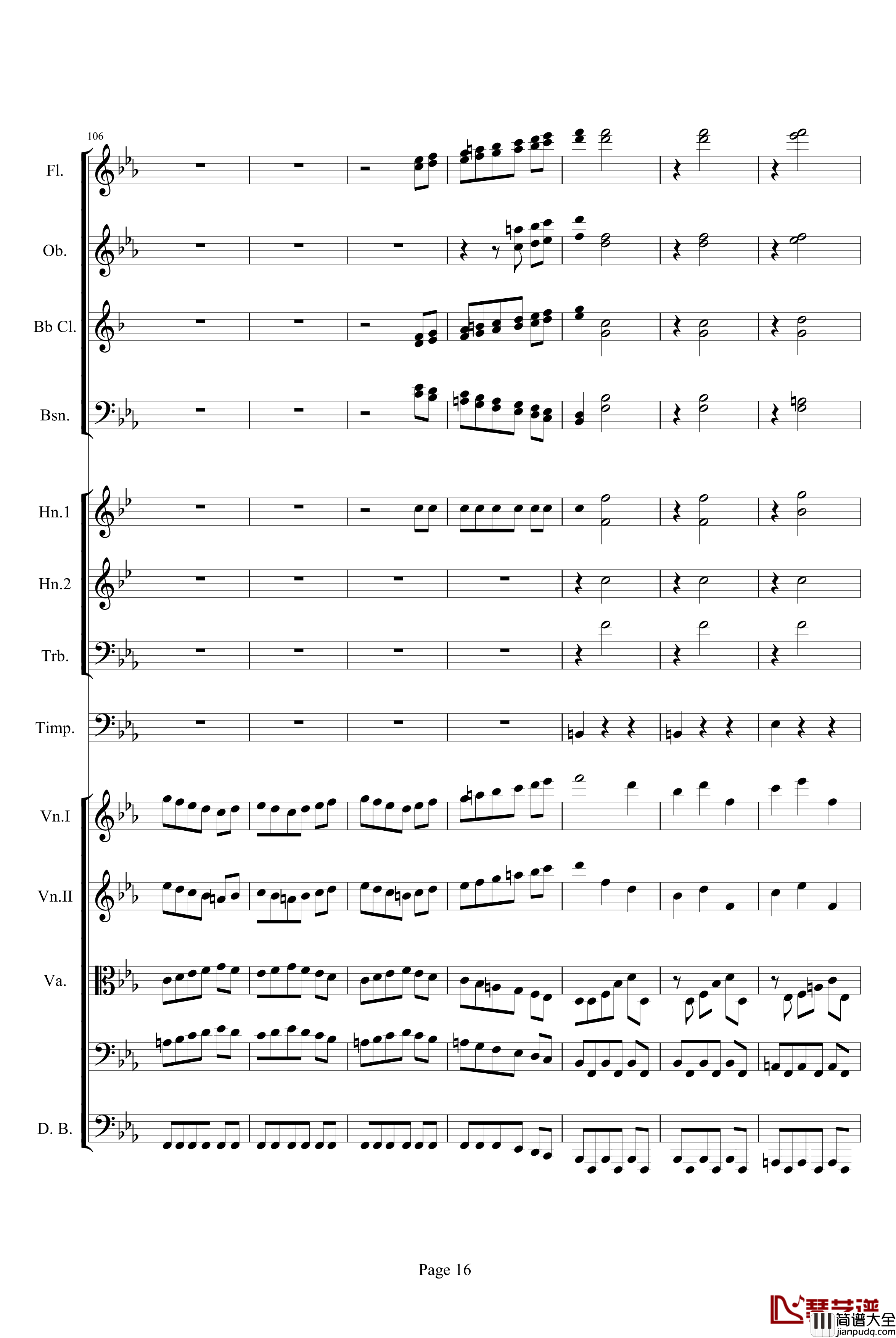 第三交响曲第一乐章_贝多芬_钢琴谱