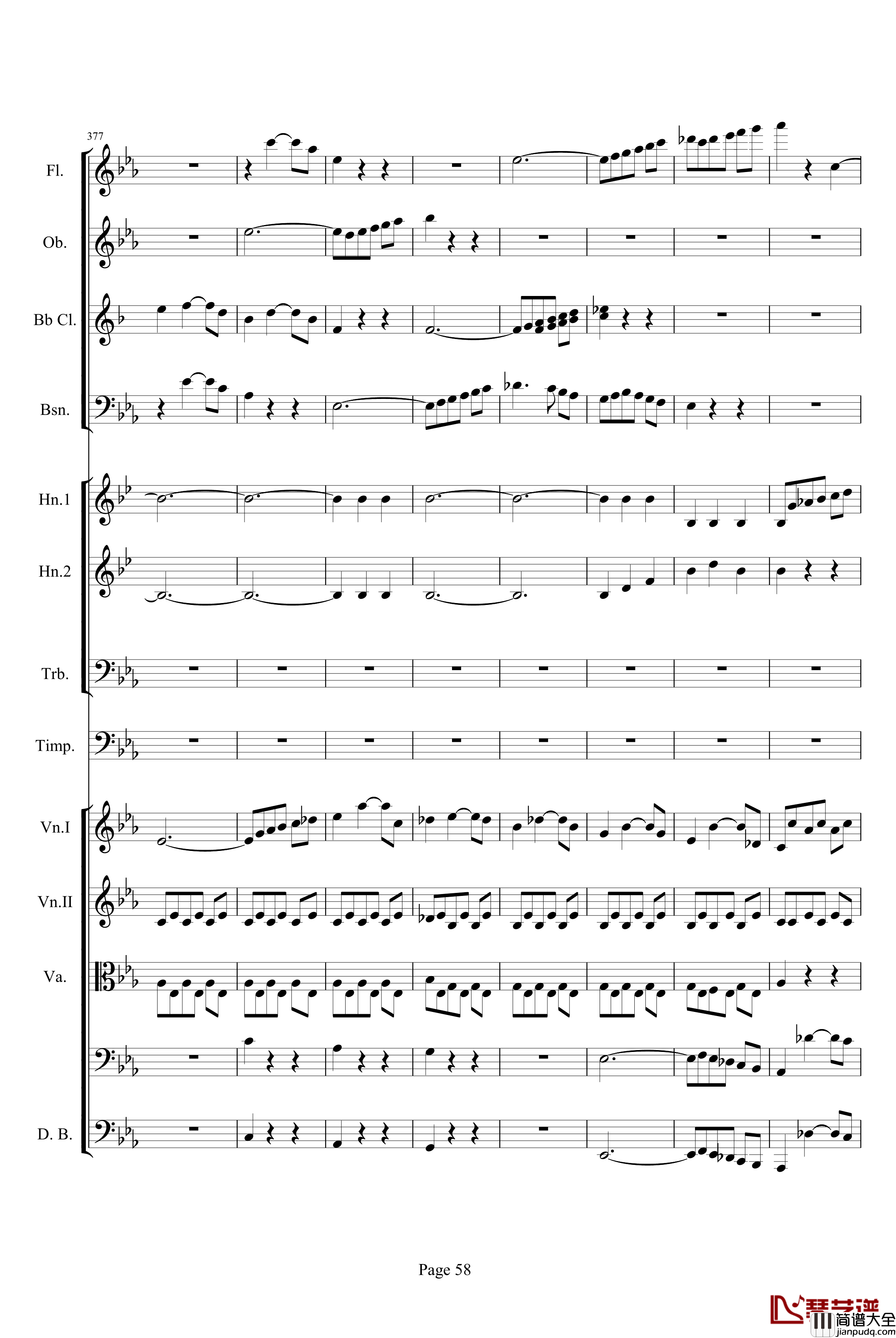 第三交响曲第一乐章_贝多芬_钢琴谱