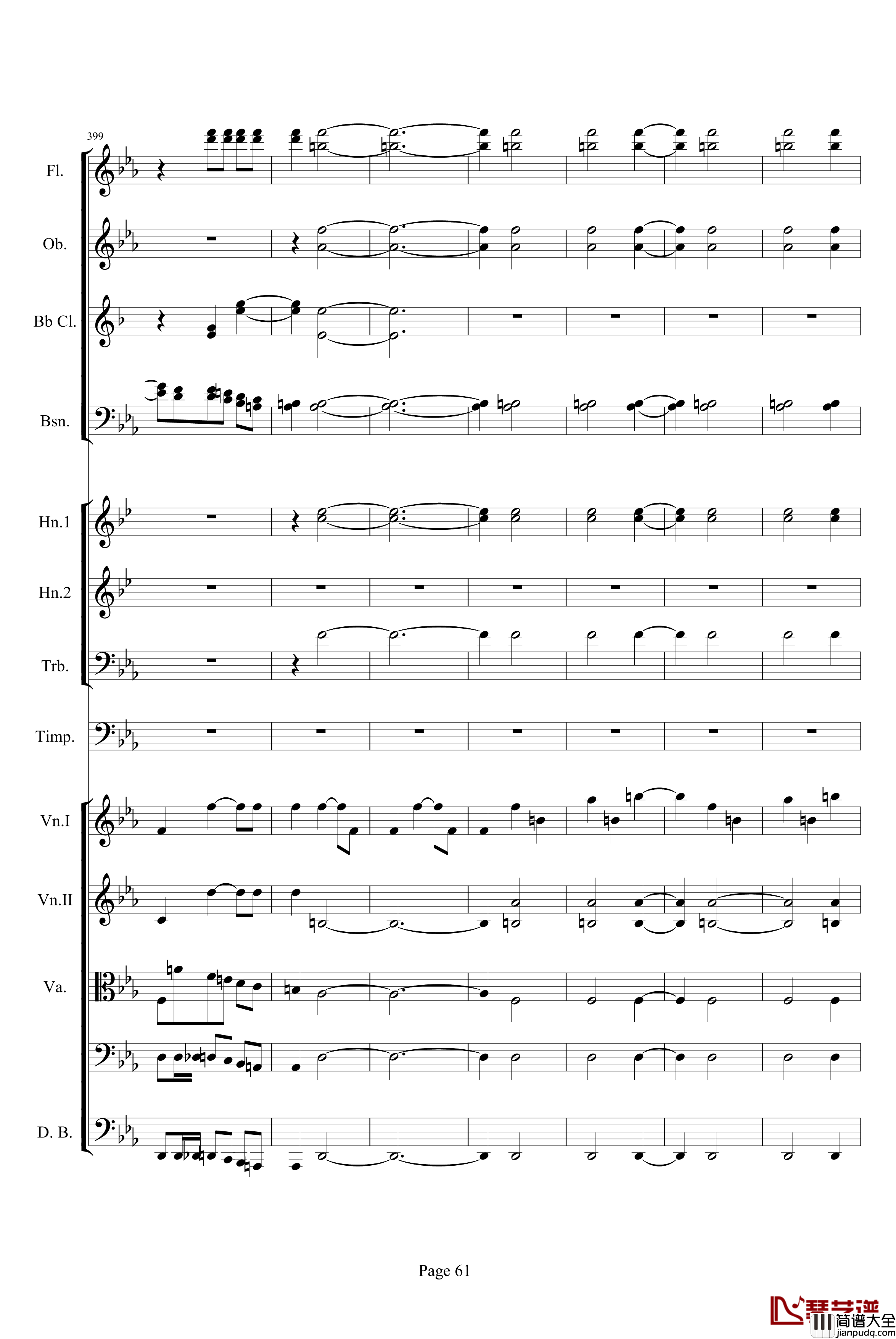 第三交响曲第一乐章_贝多芬_钢琴谱