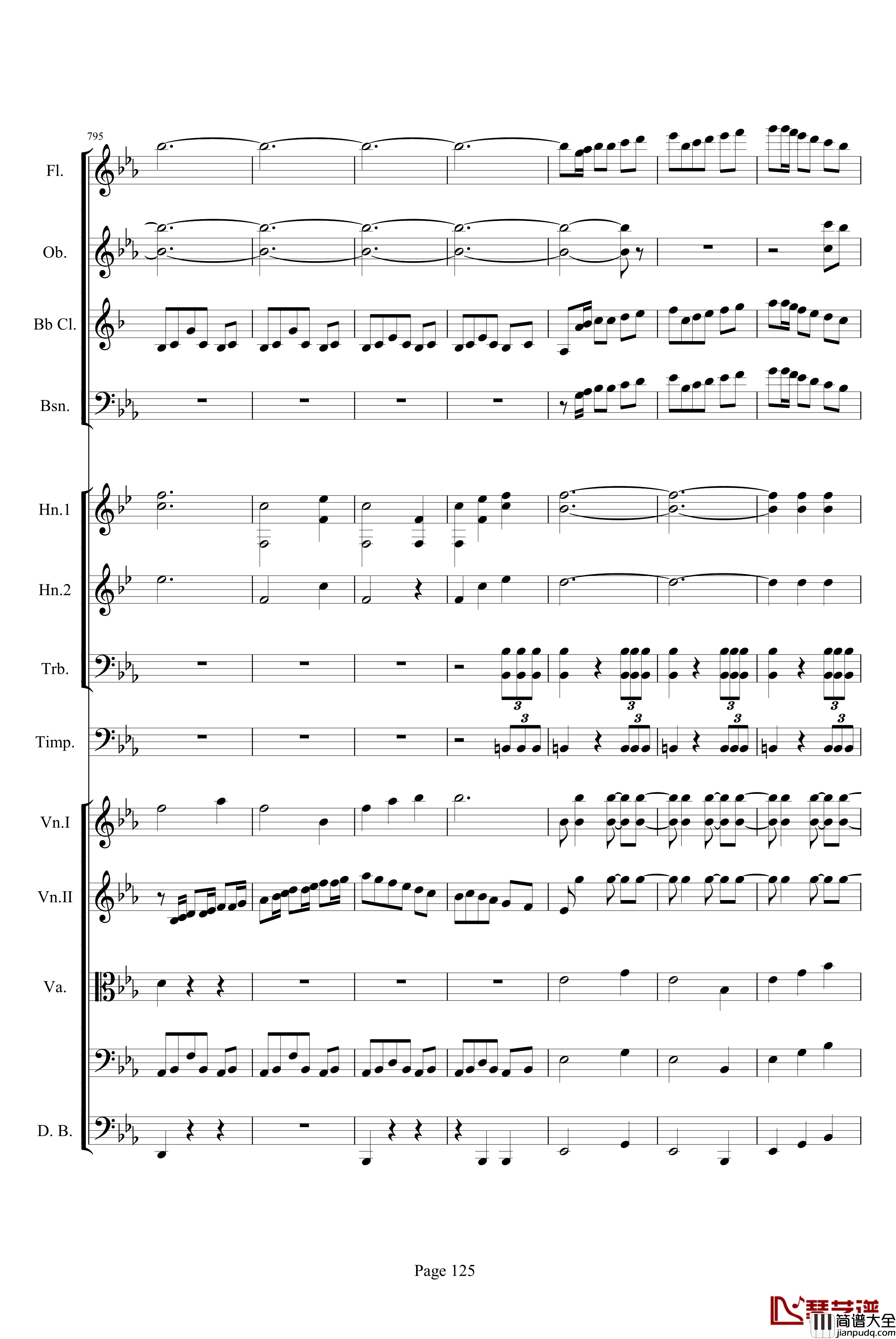 第三交响曲第一乐章_贝多芬_钢琴谱