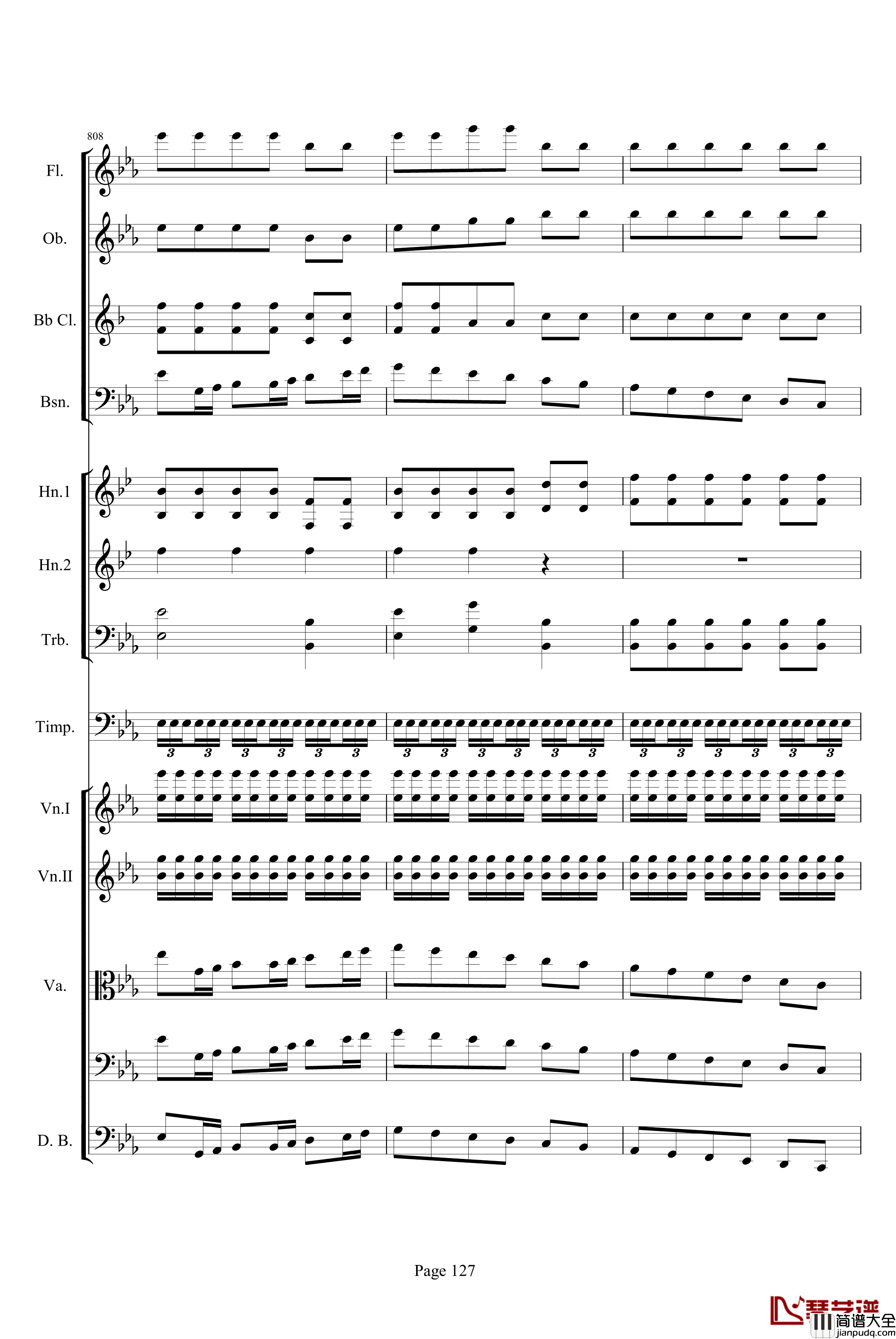 第三交响曲第一乐章_贝多芬_钢琴谱