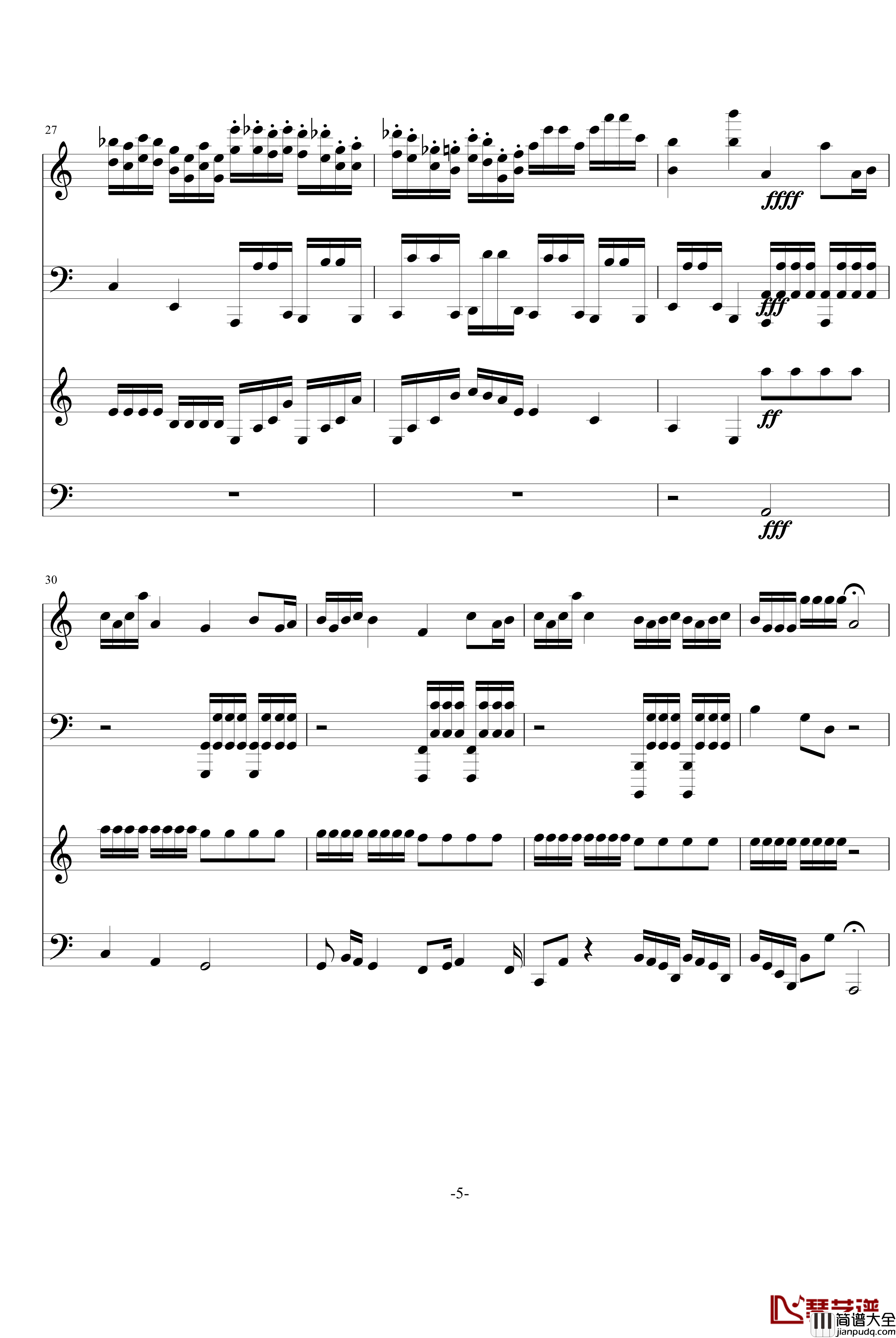 在WOW吧中的一囧天钢琴谱_升c小调