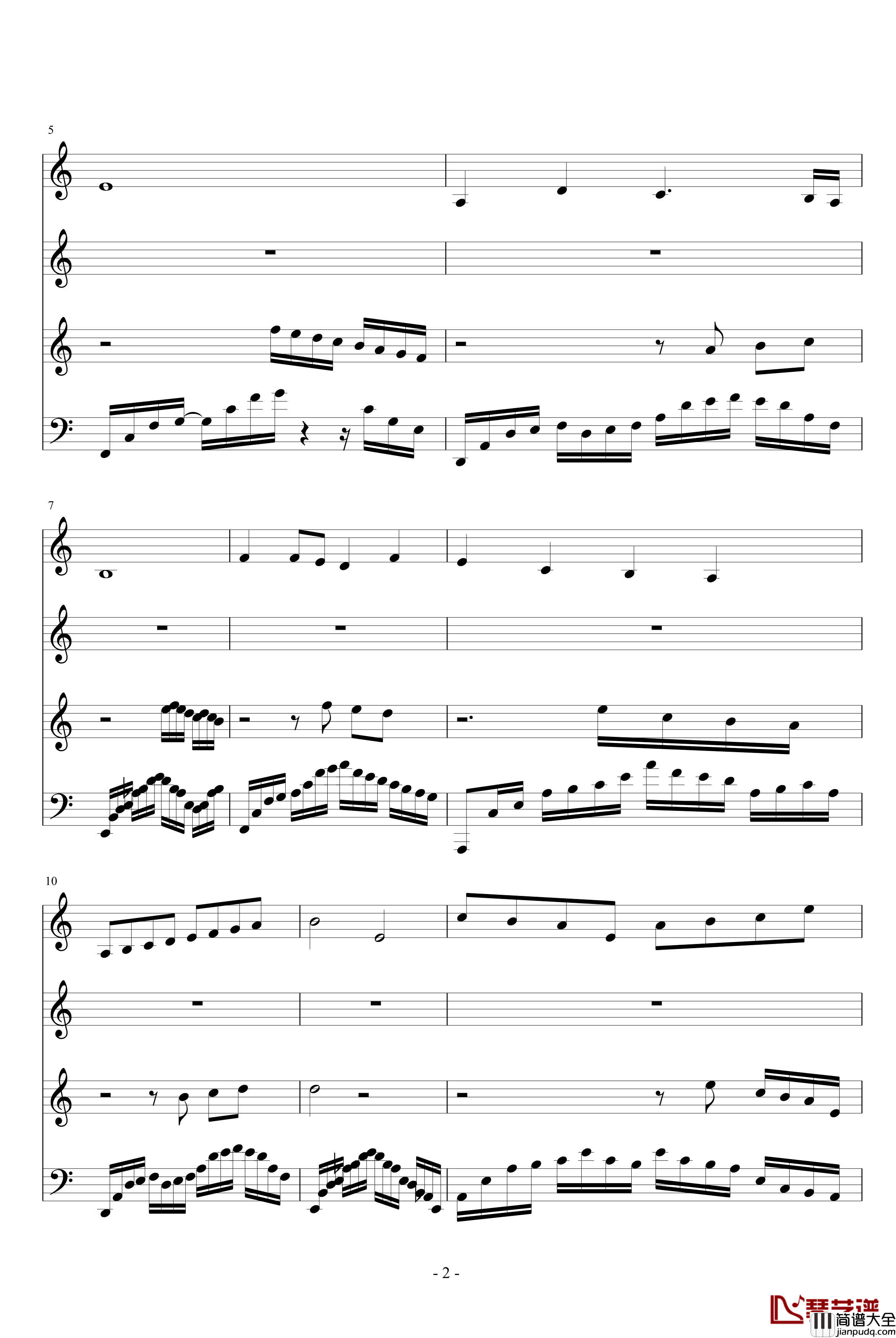 夜哭岛的呼唤钢琴谱_peterkingily