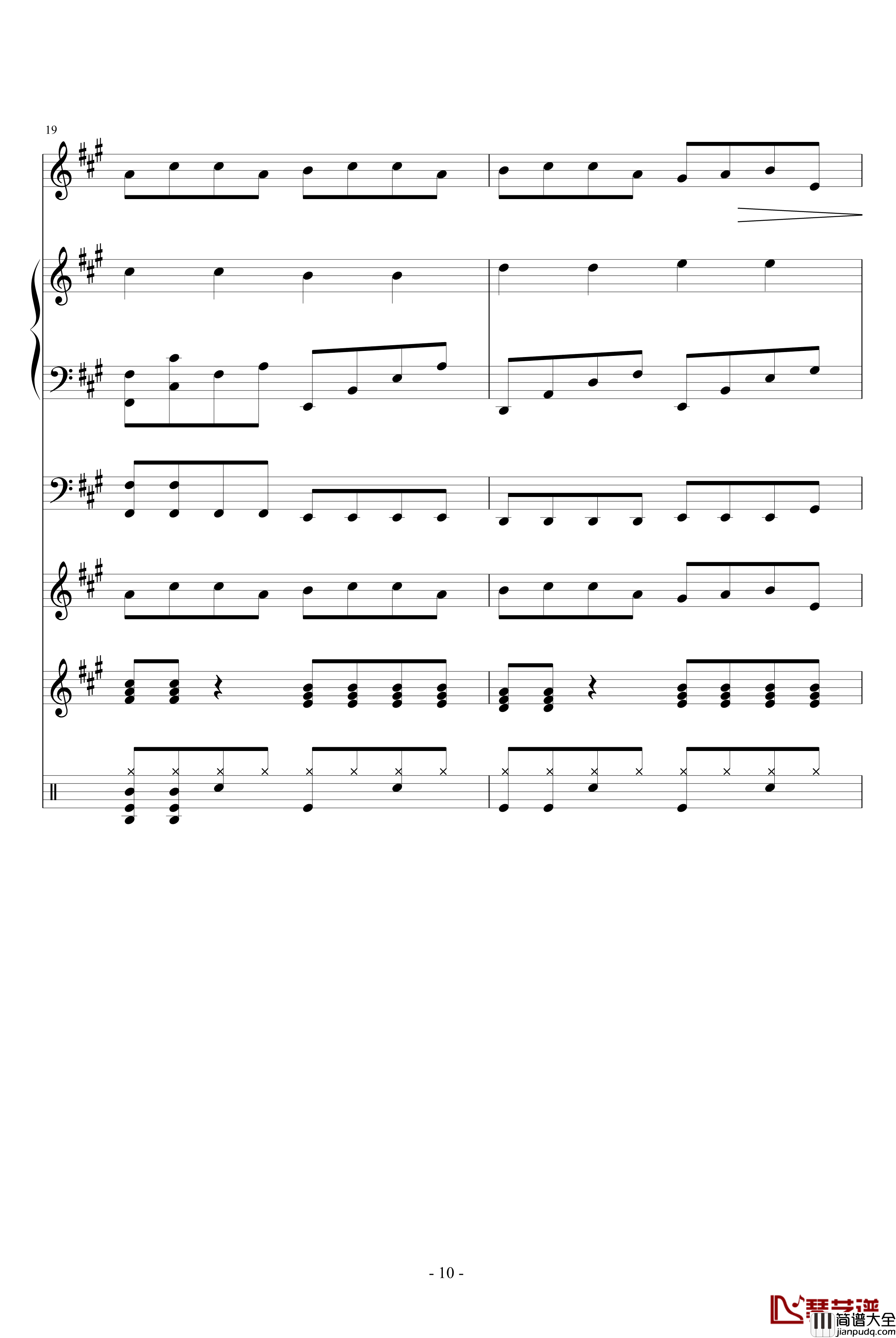 FAKE钢琴谱_血腥残阳