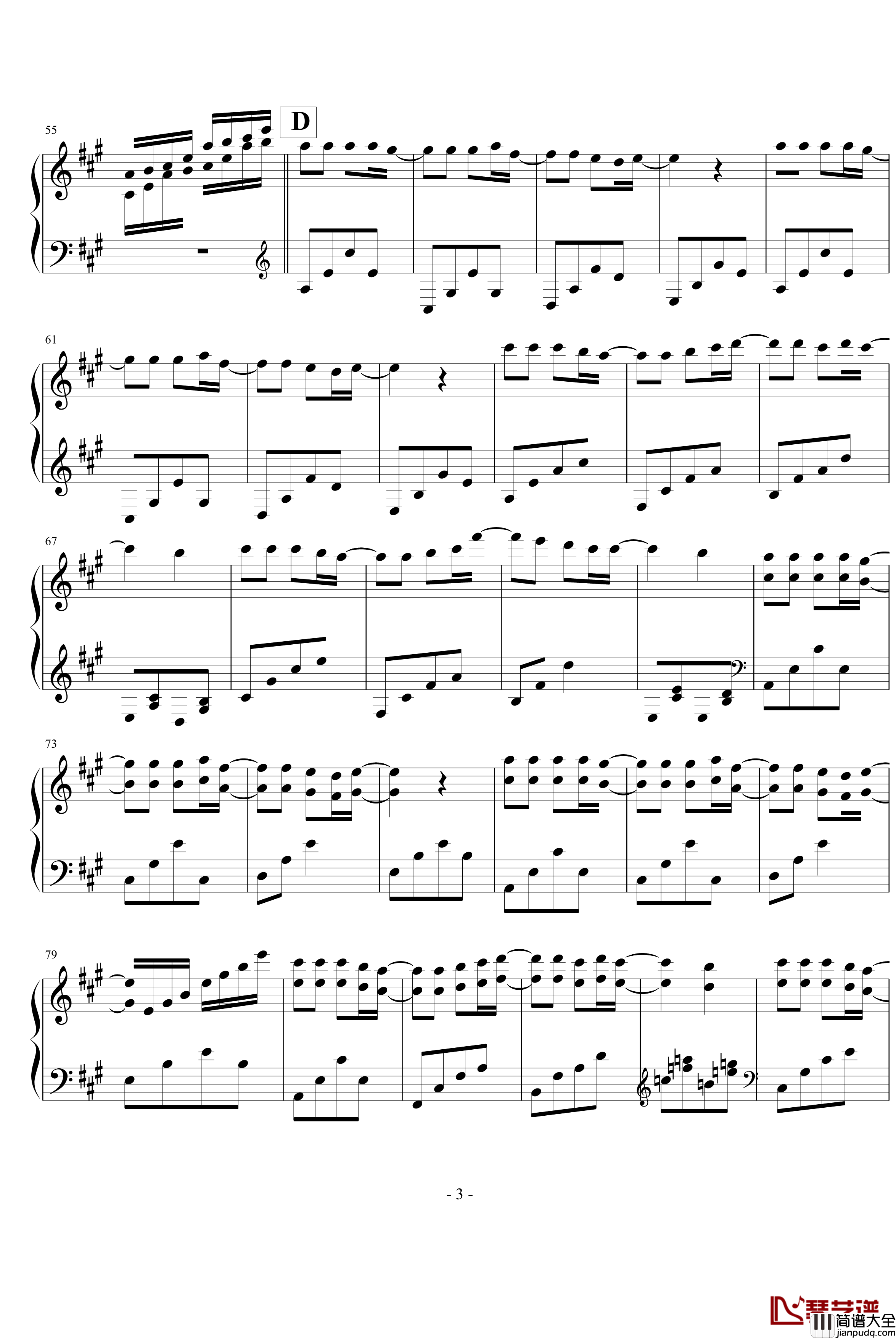 星星小夜曲钢琴谱_克莱德曼