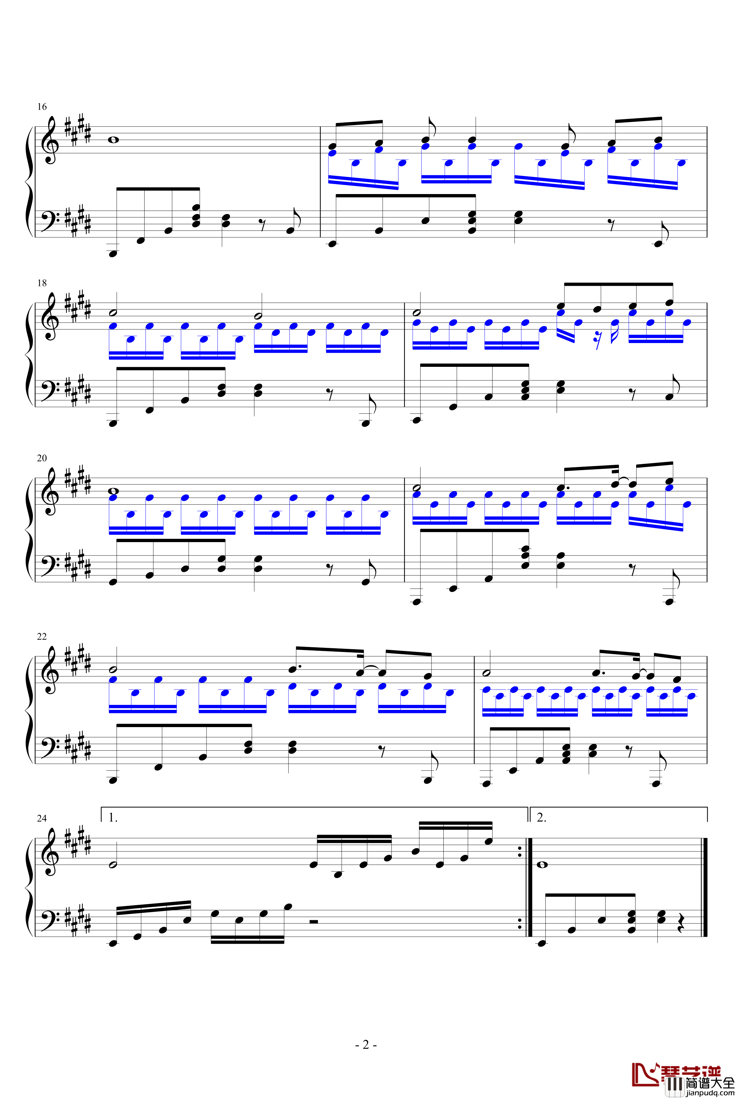 黄金太阳钢琴谱_Ivan's_Theme_游戏