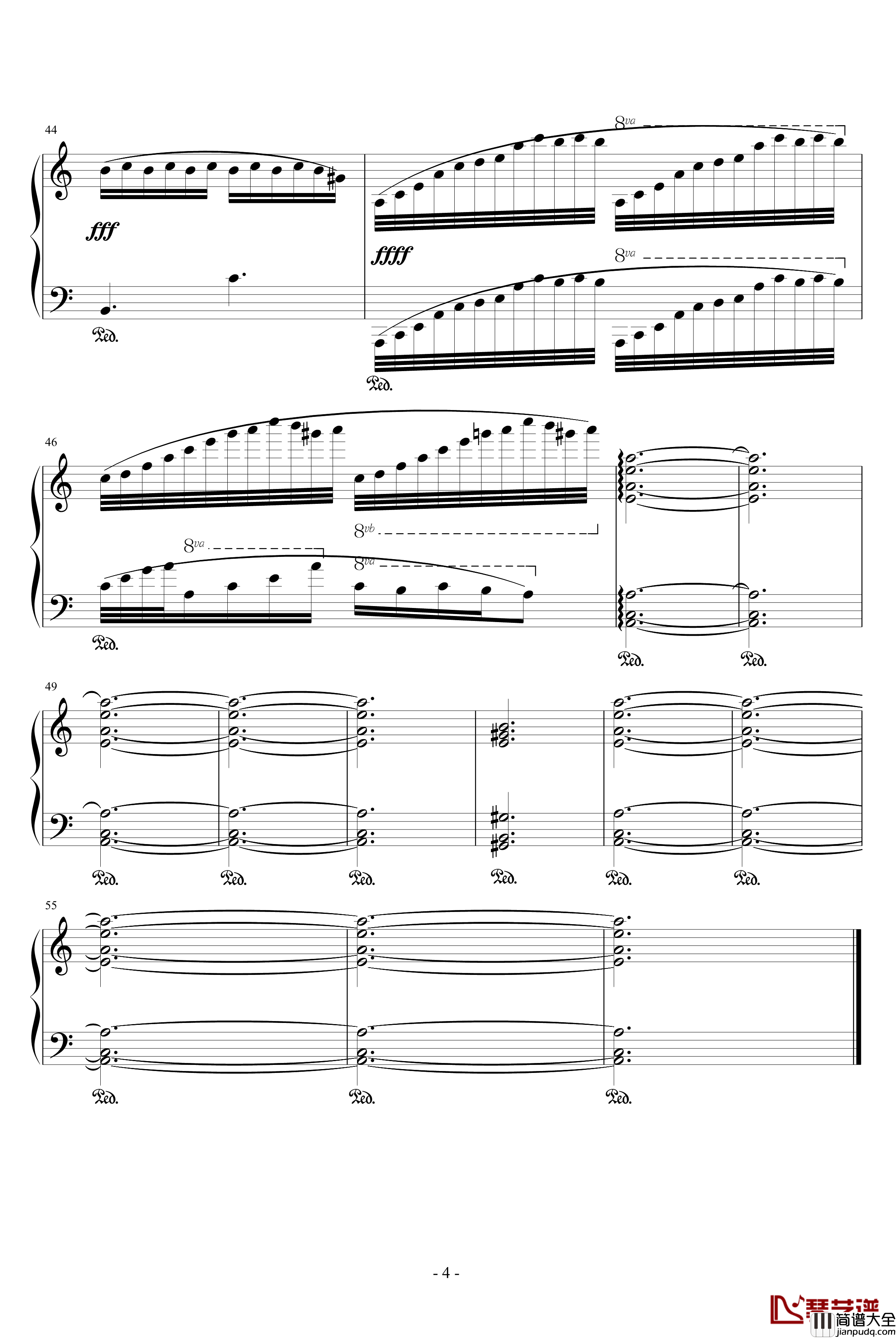 360°の语速旋转钢琴谱_搁浅、我的错