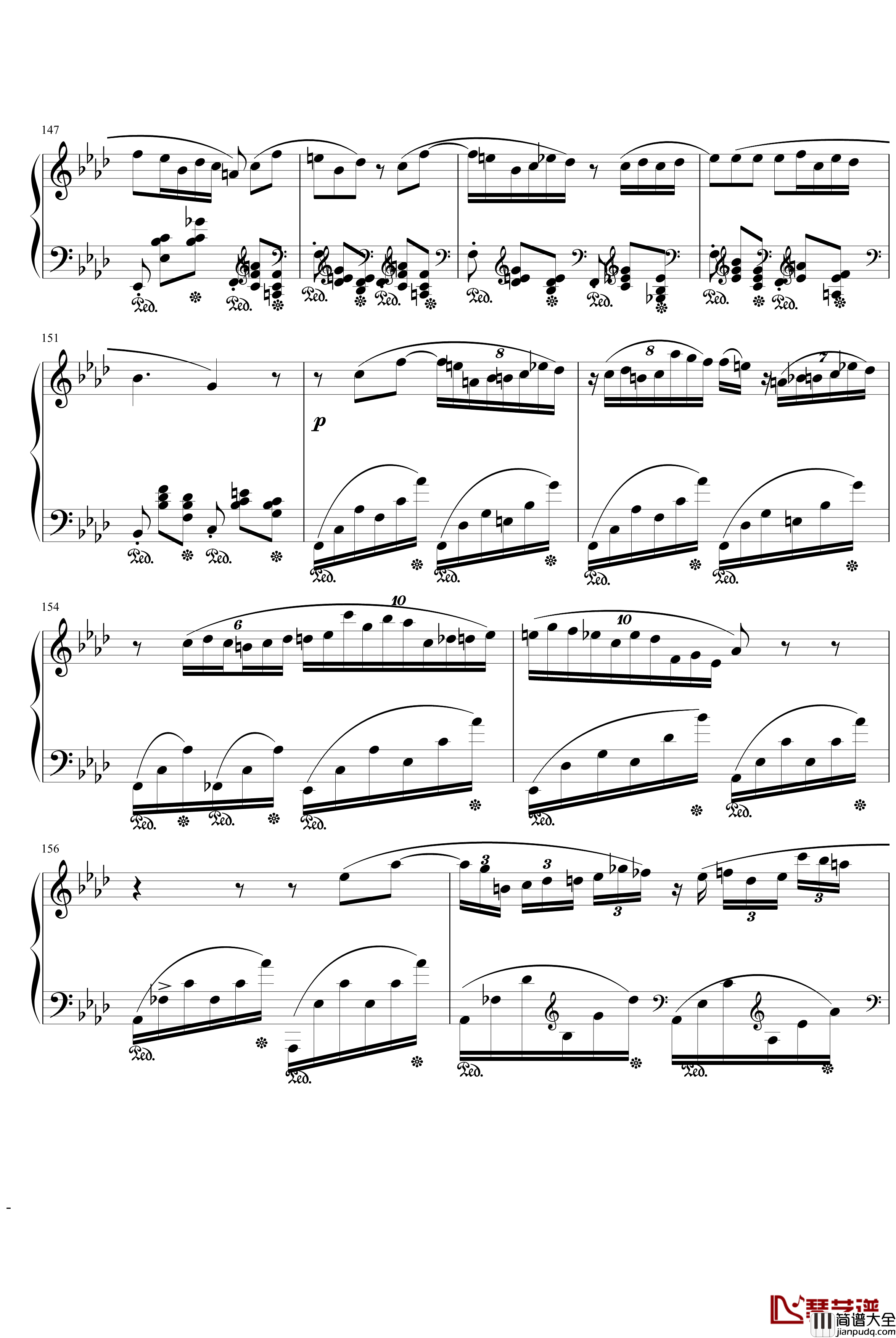 肖邦f小调叙事曲钢琴谱_肖邦_chopin