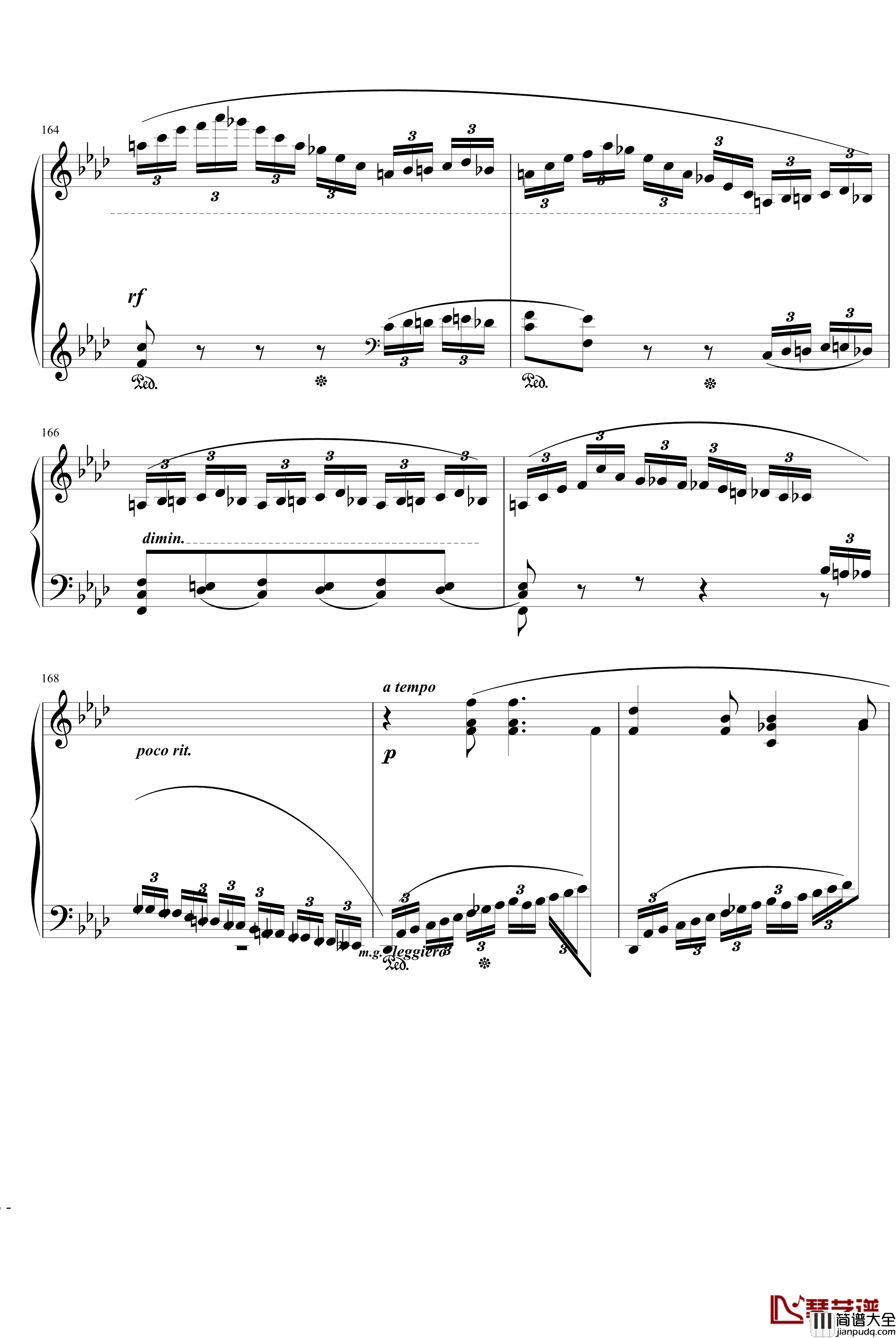 肖邦f小调叙事曲钢琴谱_肖邦_chopin