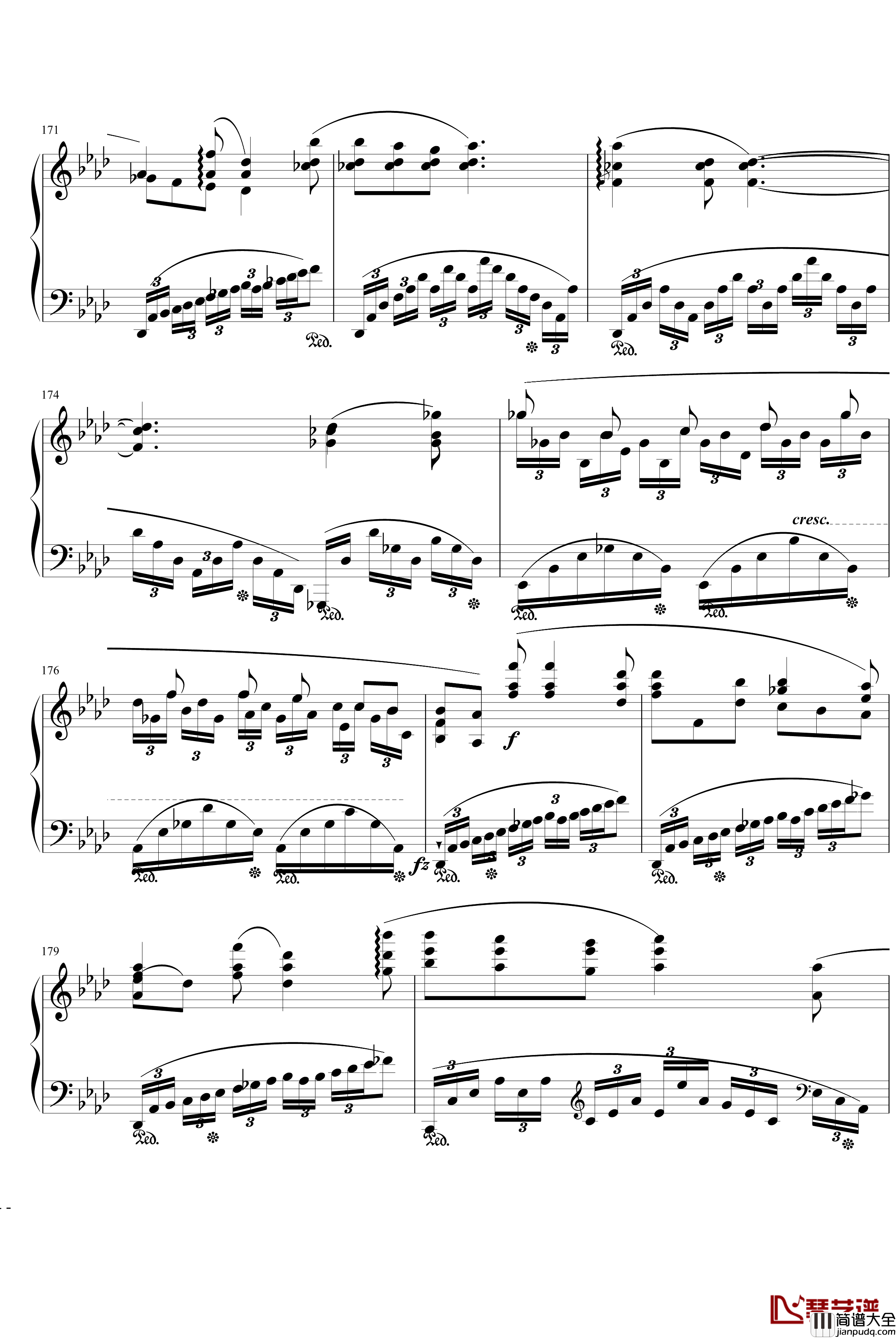 肖邦f小调叙事曲钢琴谱_肖邦_chopin