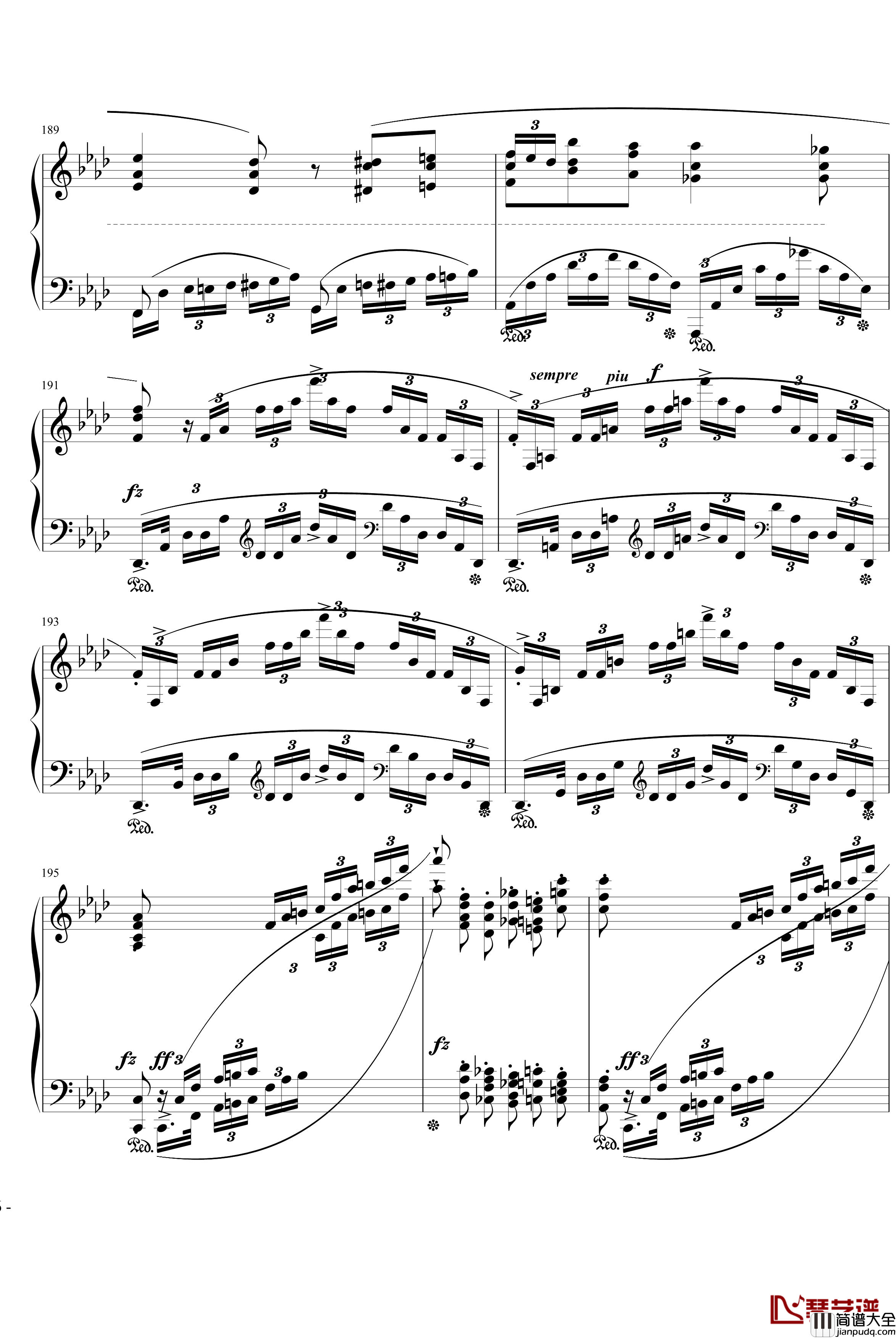 肖邦f小调叙事曲钢琴谱_肖邦_chopin