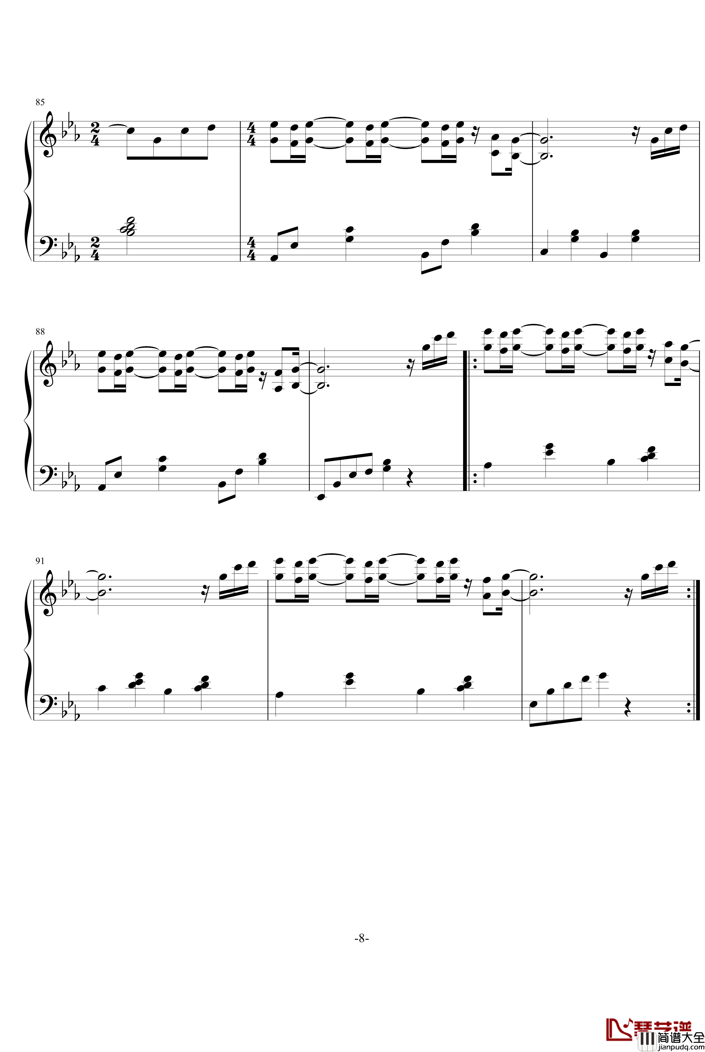 Taxi钢琴谱_东方神起