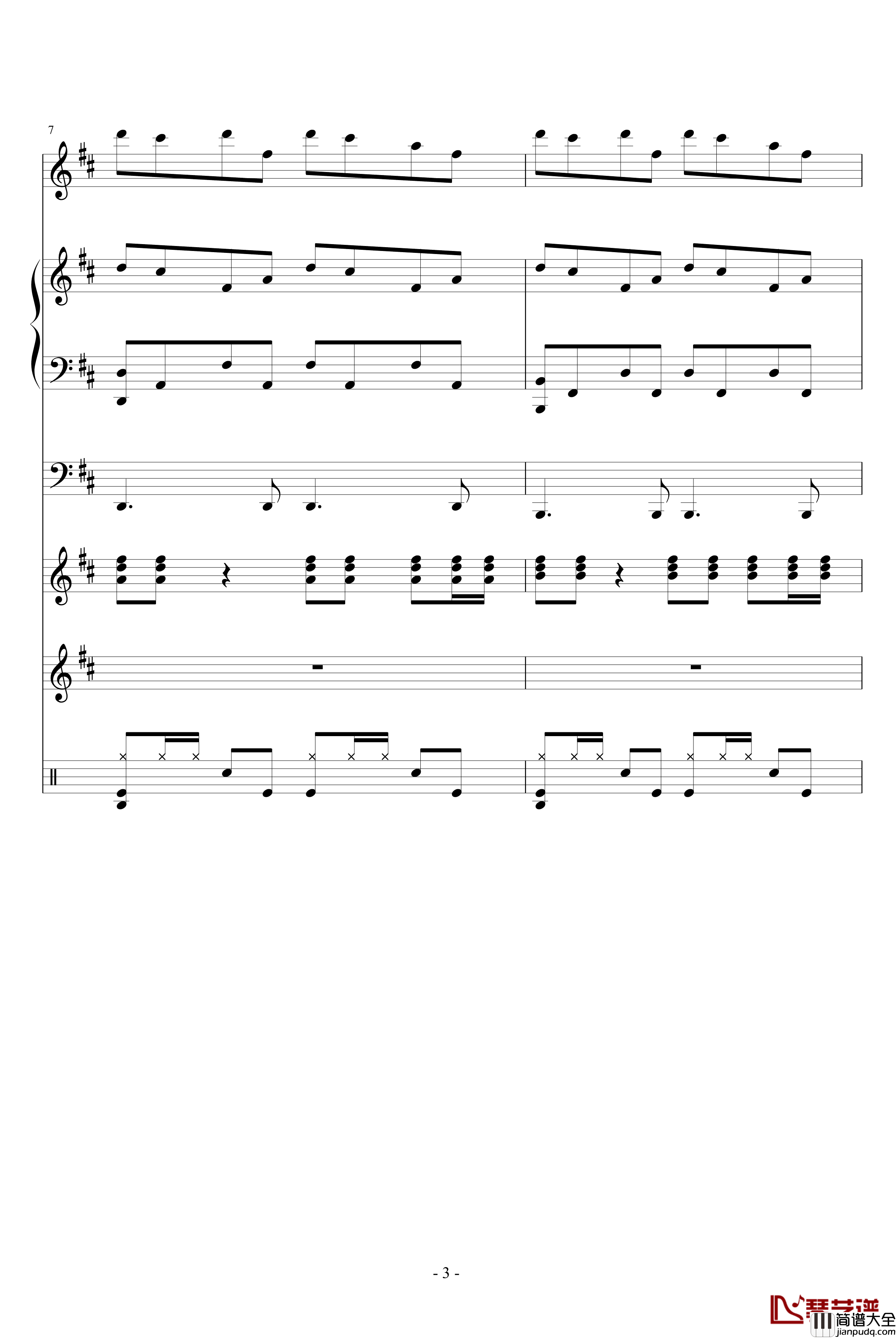 HOLD_YOUR_HANDS钢琴谱_血腥残阳