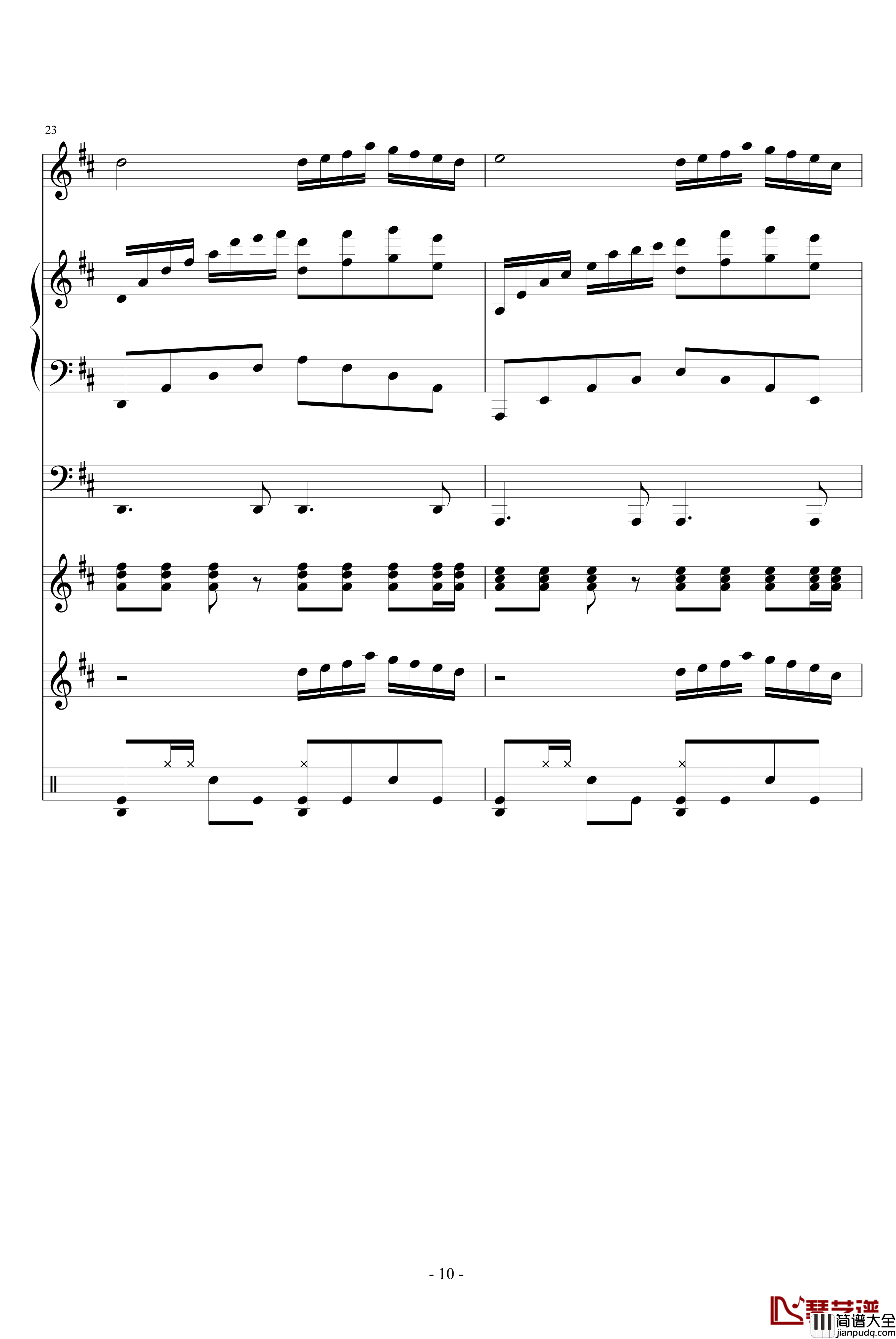 HOLD_YOUR_HANDS钢琴谱_血腥残阳