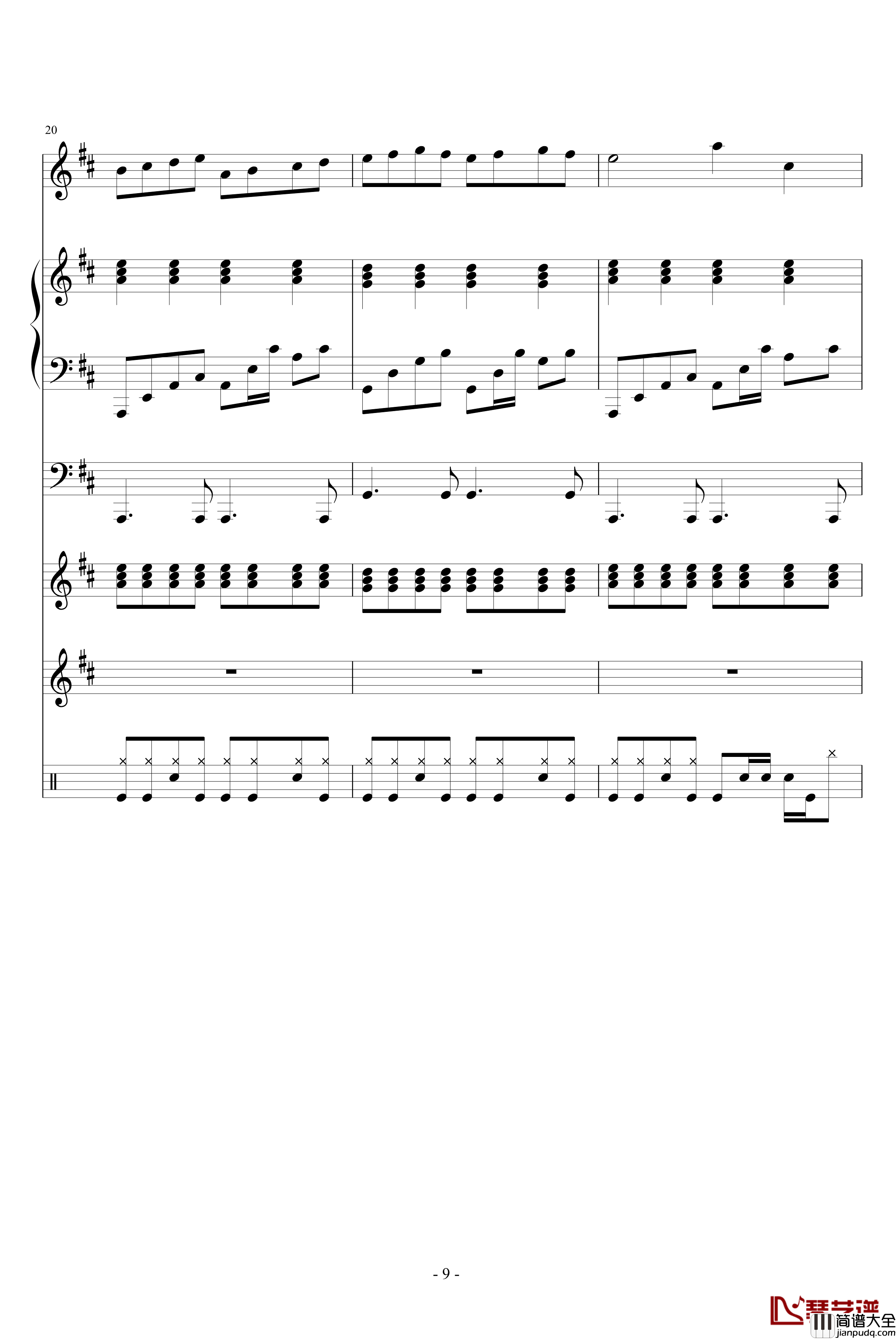 HOLD_YOUR_HANDS钢琴谱_血腥残阳