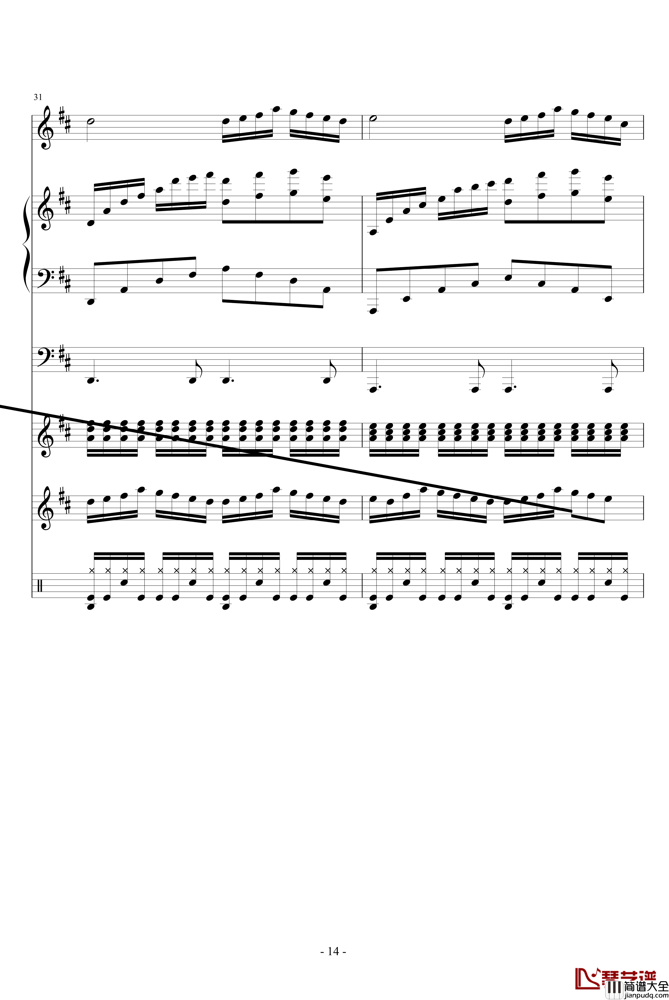 HOLD_YOUR_HANDS钢琴谱_血腥残阳