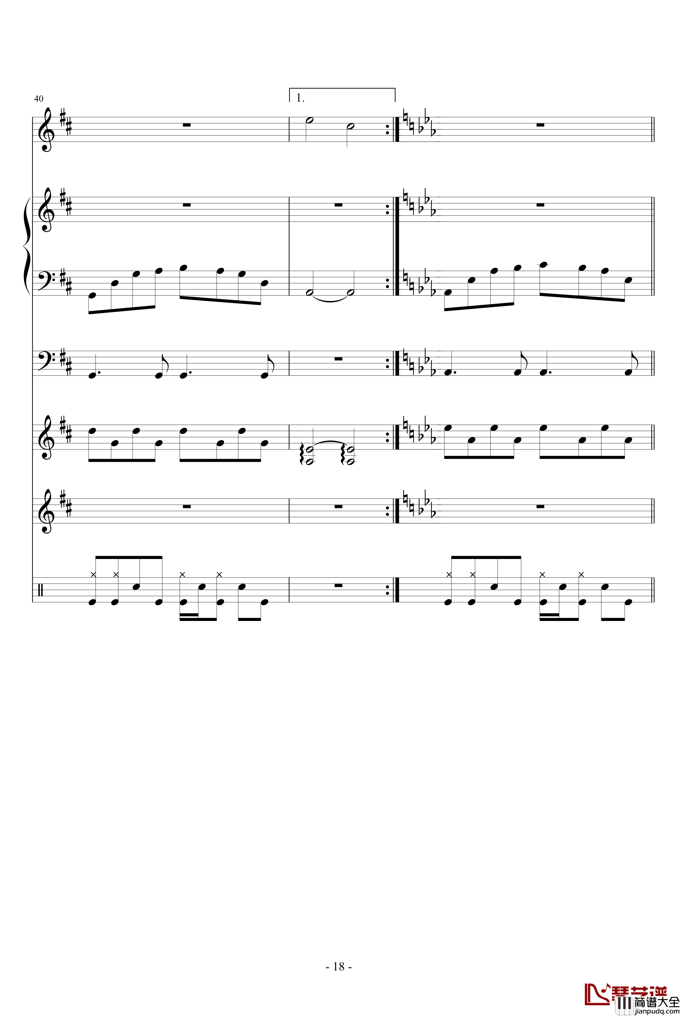 HOLD_YOUR_HANDS钢琴谱_血腥残阳