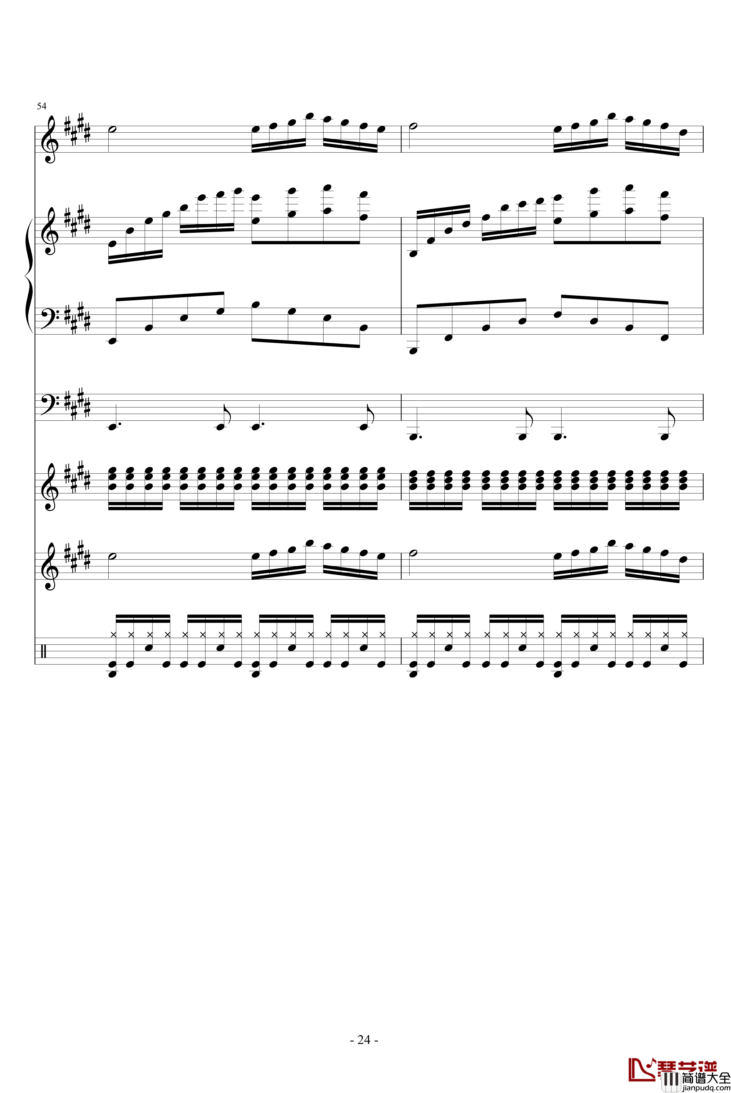 HOLD_YOUR_HANDS钢琴谱_血腥残阳