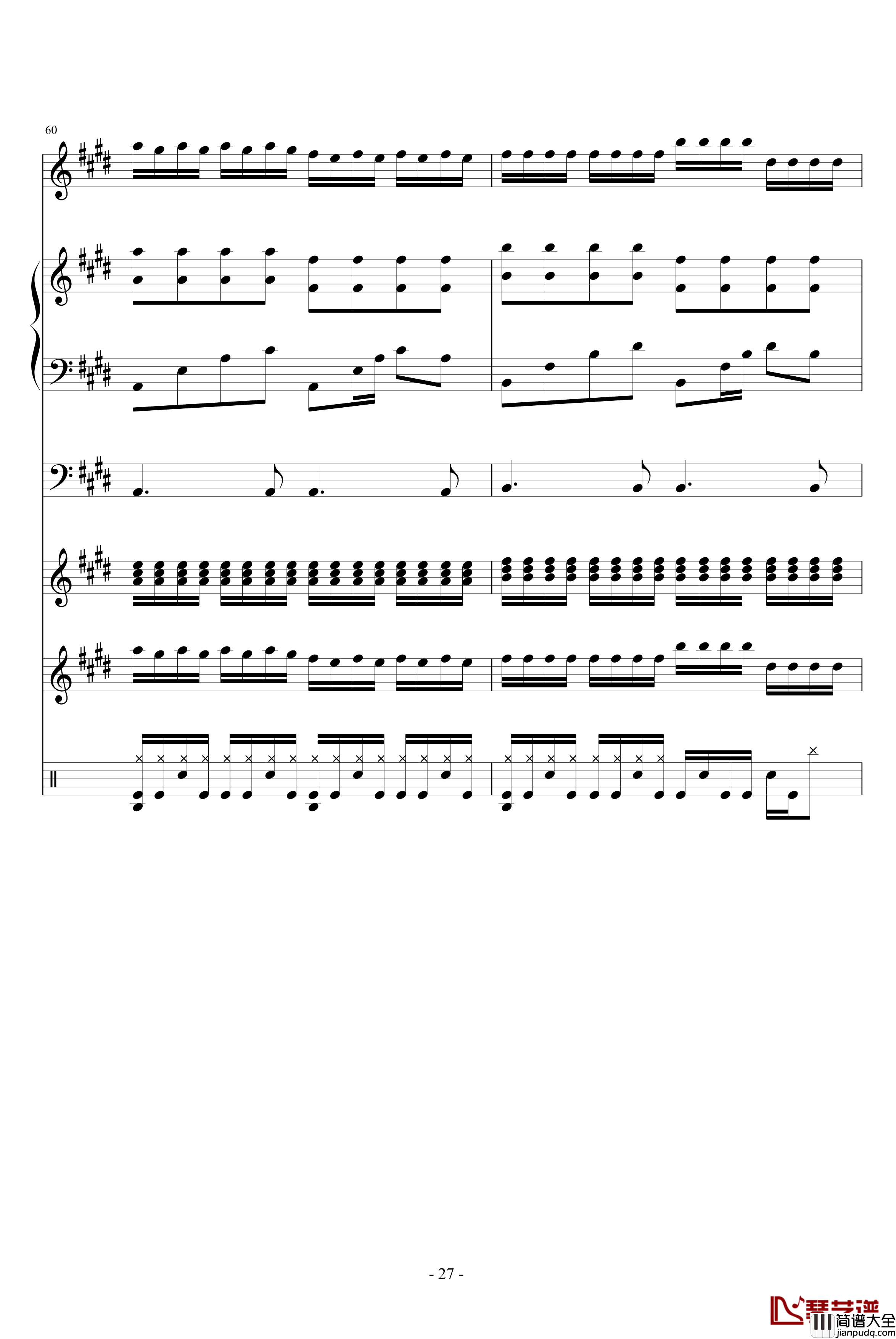 HOLD_YOUR_HANDS钢琴谱_血腥残阳