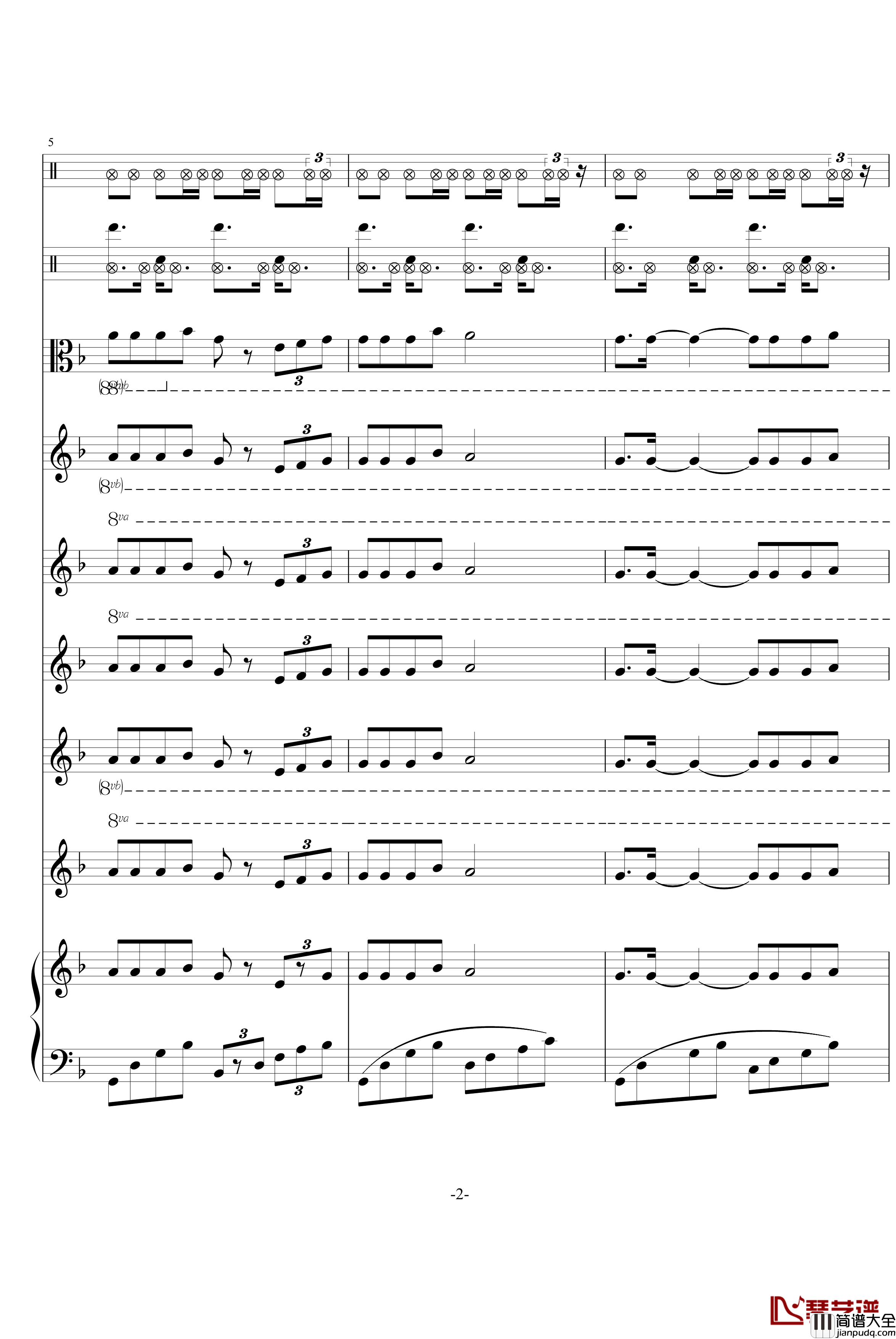 秋枫组曲一钢琴谱_swenl