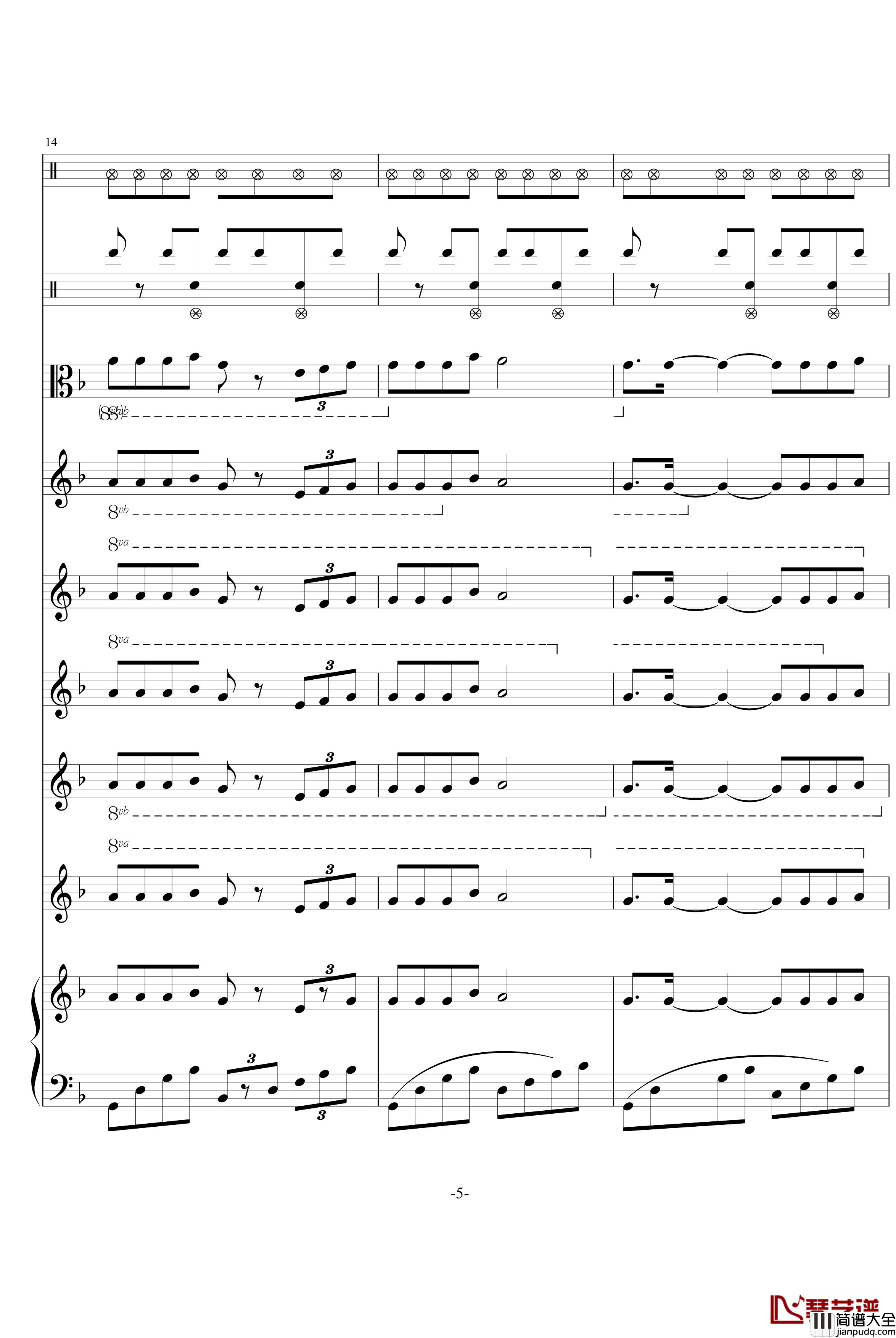 秋枫组曲一钢琴谱_swenl