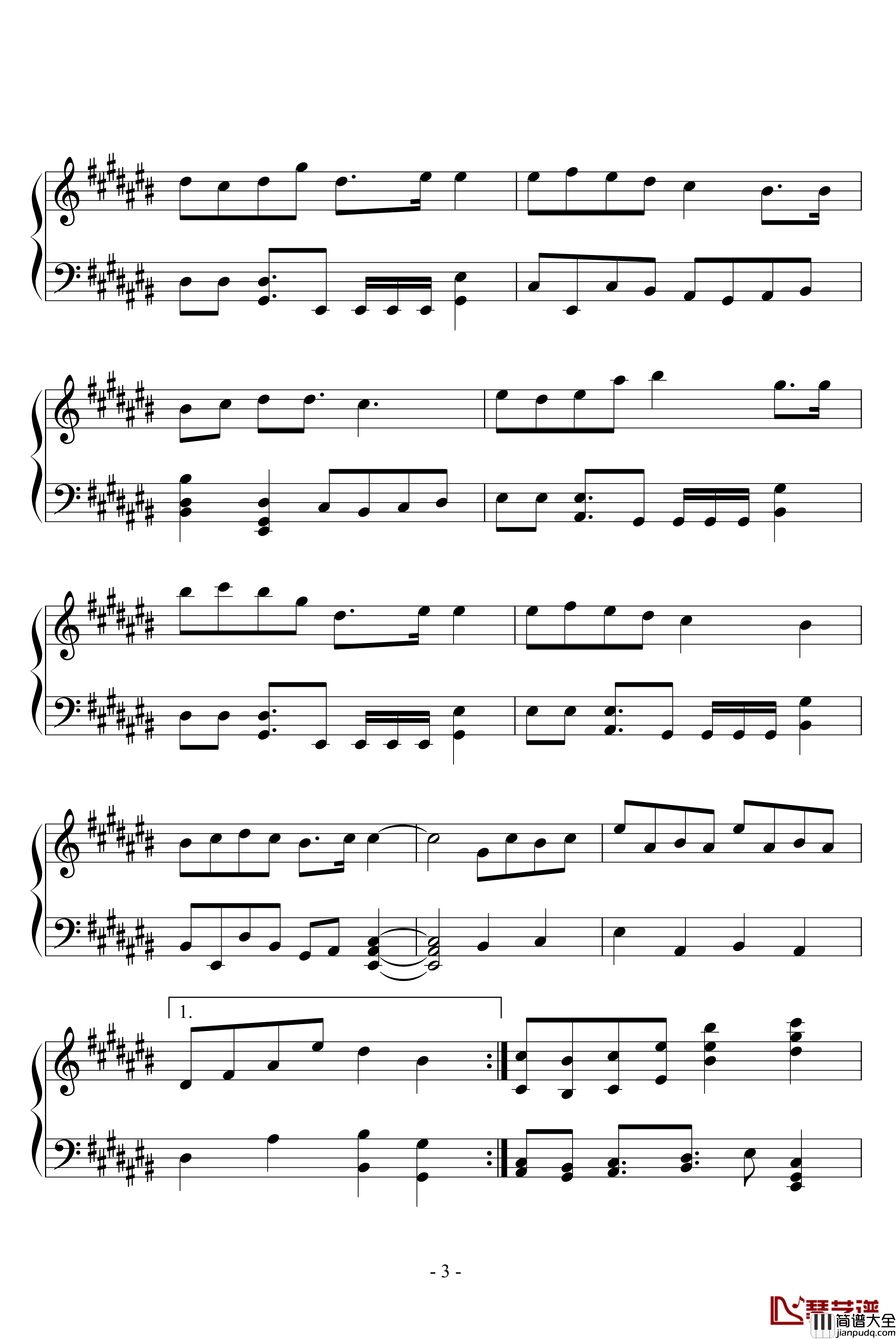 钟鸣钢琴谱_游戏_薄暮传说