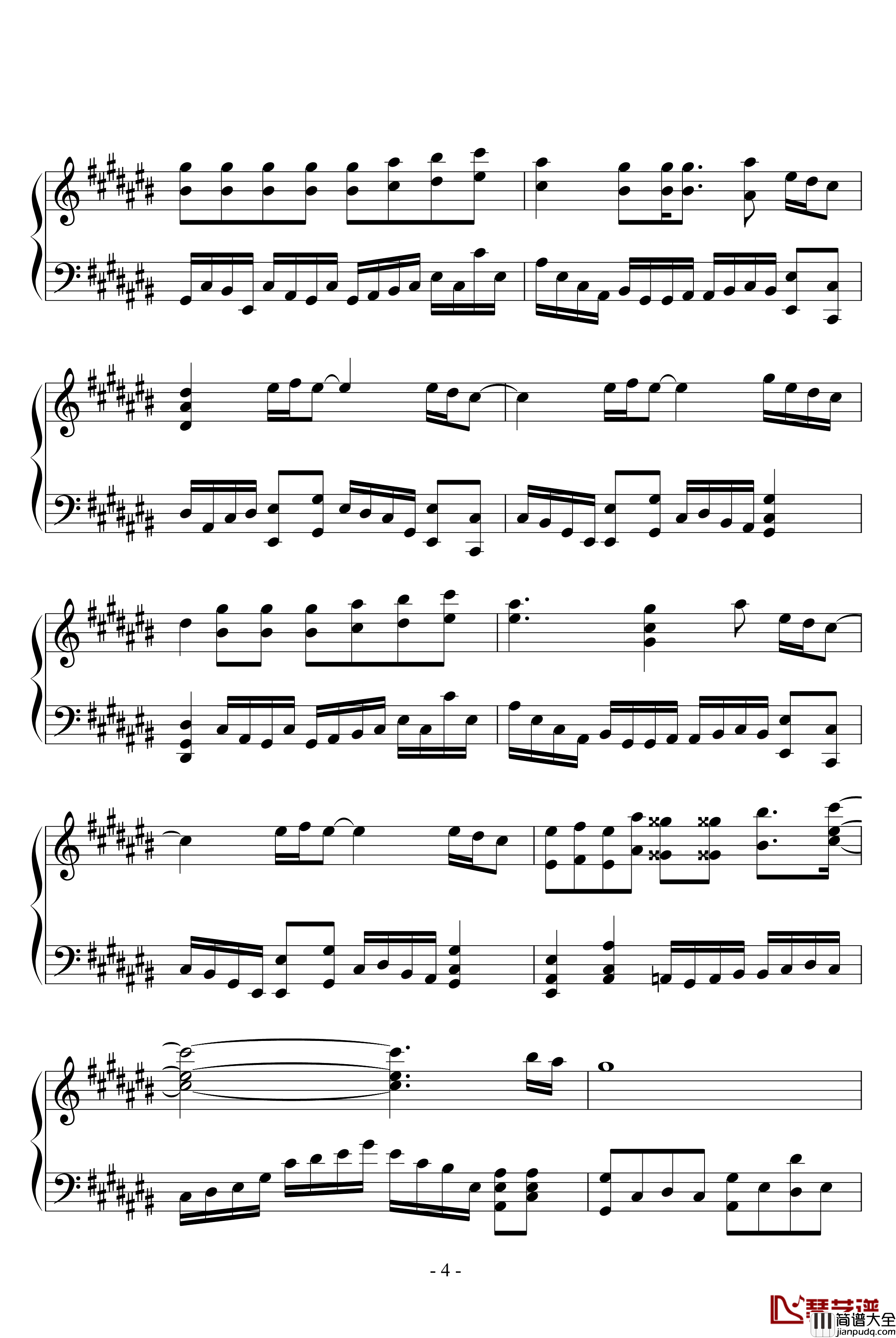 钟鸣钢琴谱_游戏_薄暮传说