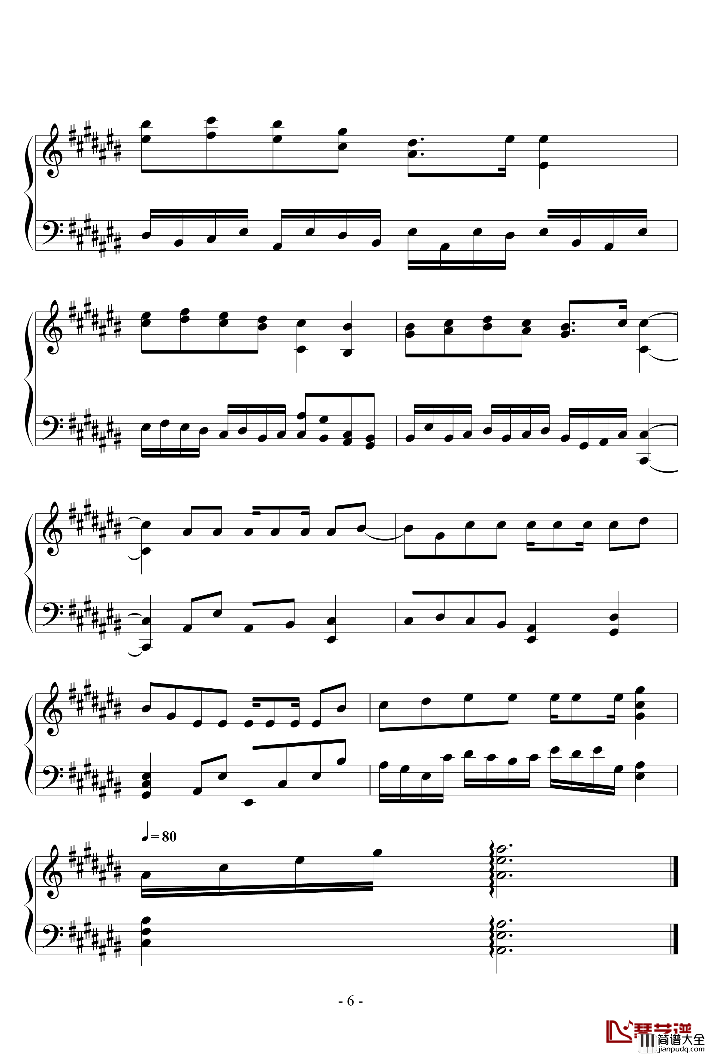 钟鸣钢琴谱_游戏_薄暮传说