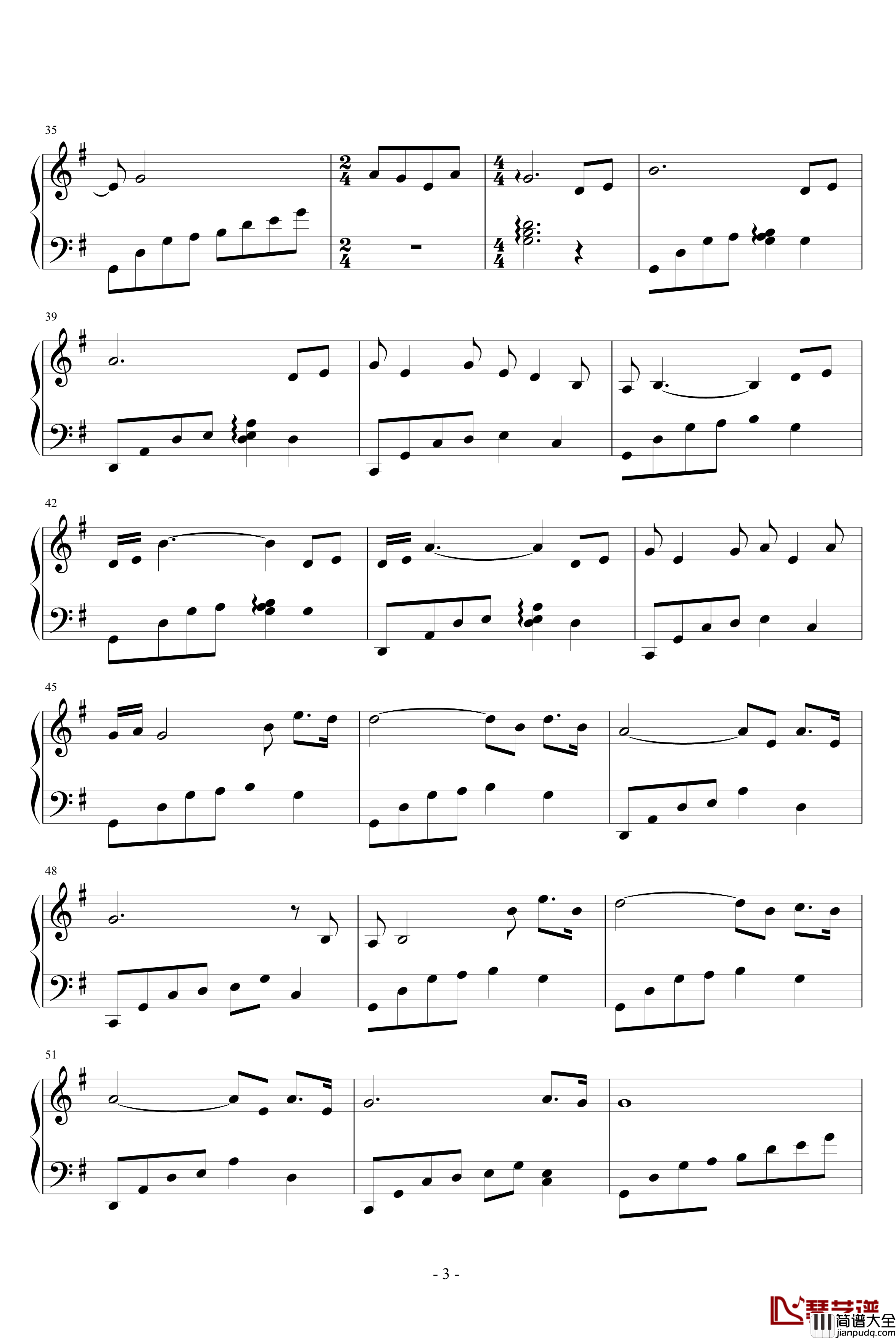 无题钢琴谱_流风遗韵