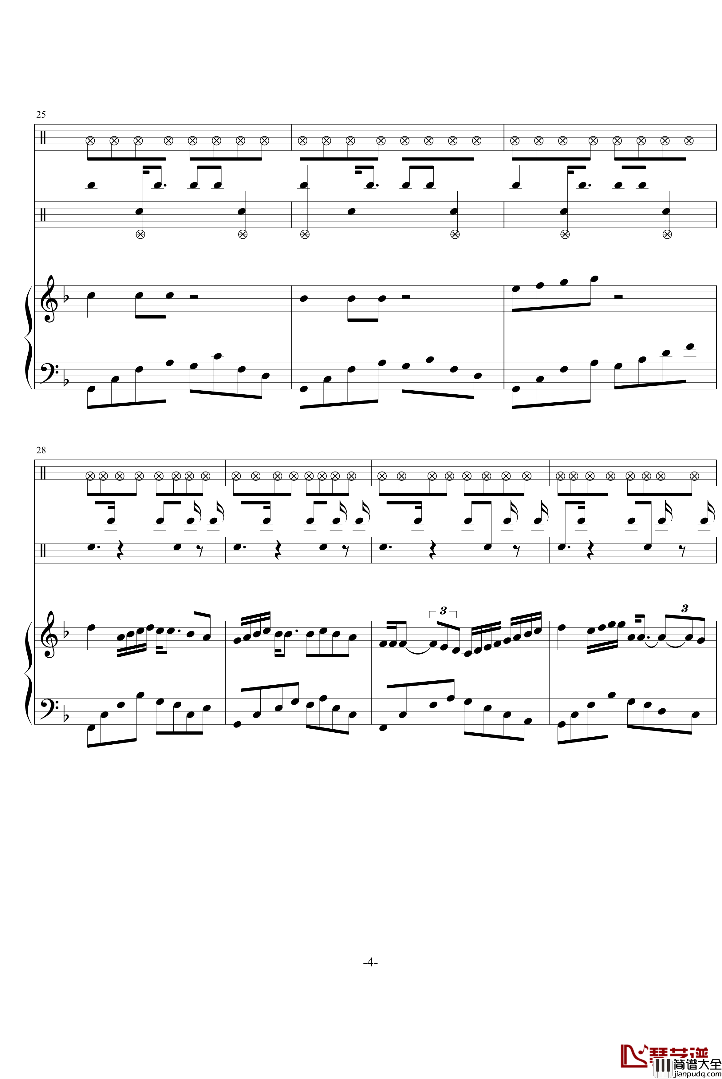 秋枫组曲二钢琴谱_swenl