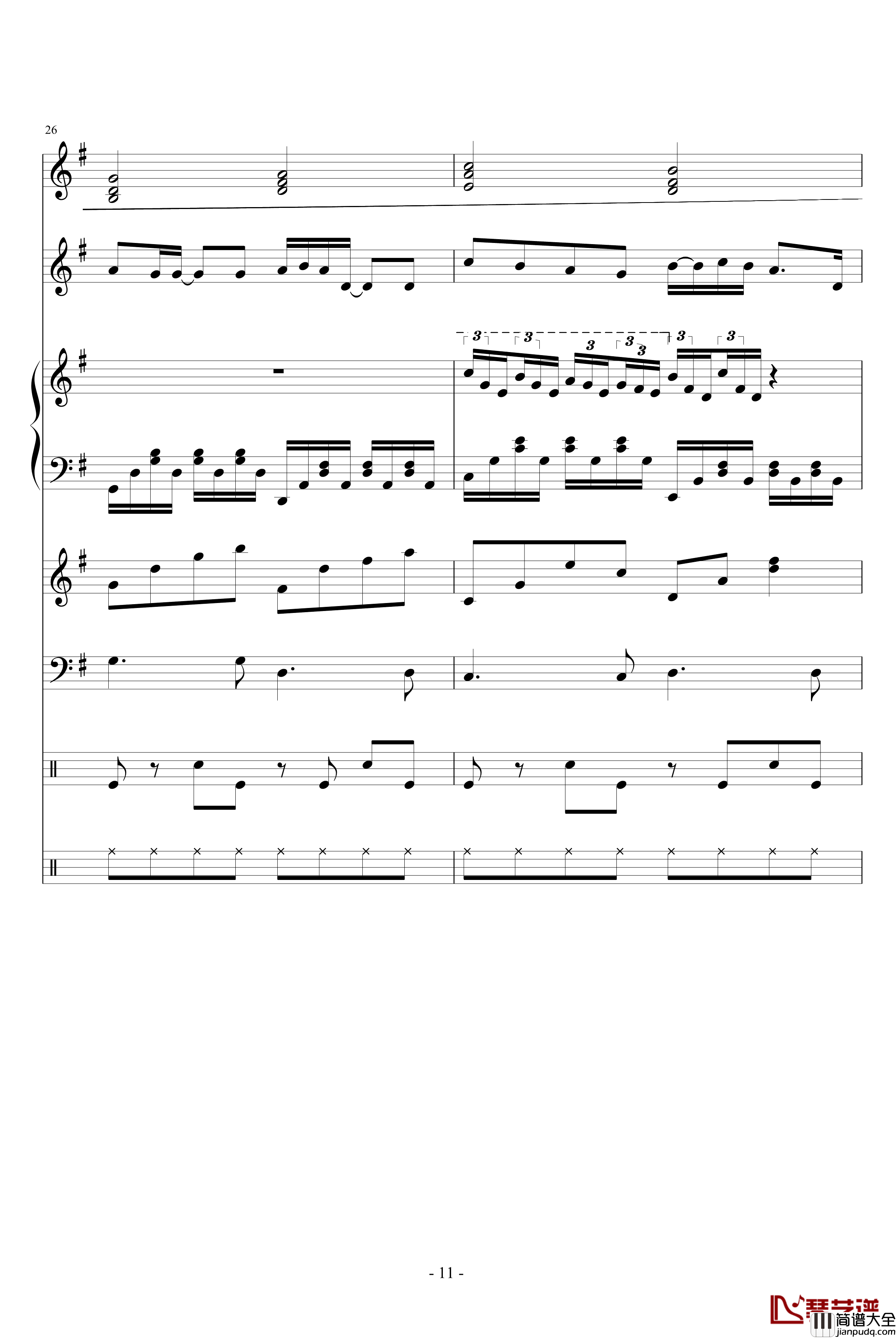 你在我心里钢琴谱_琳琅