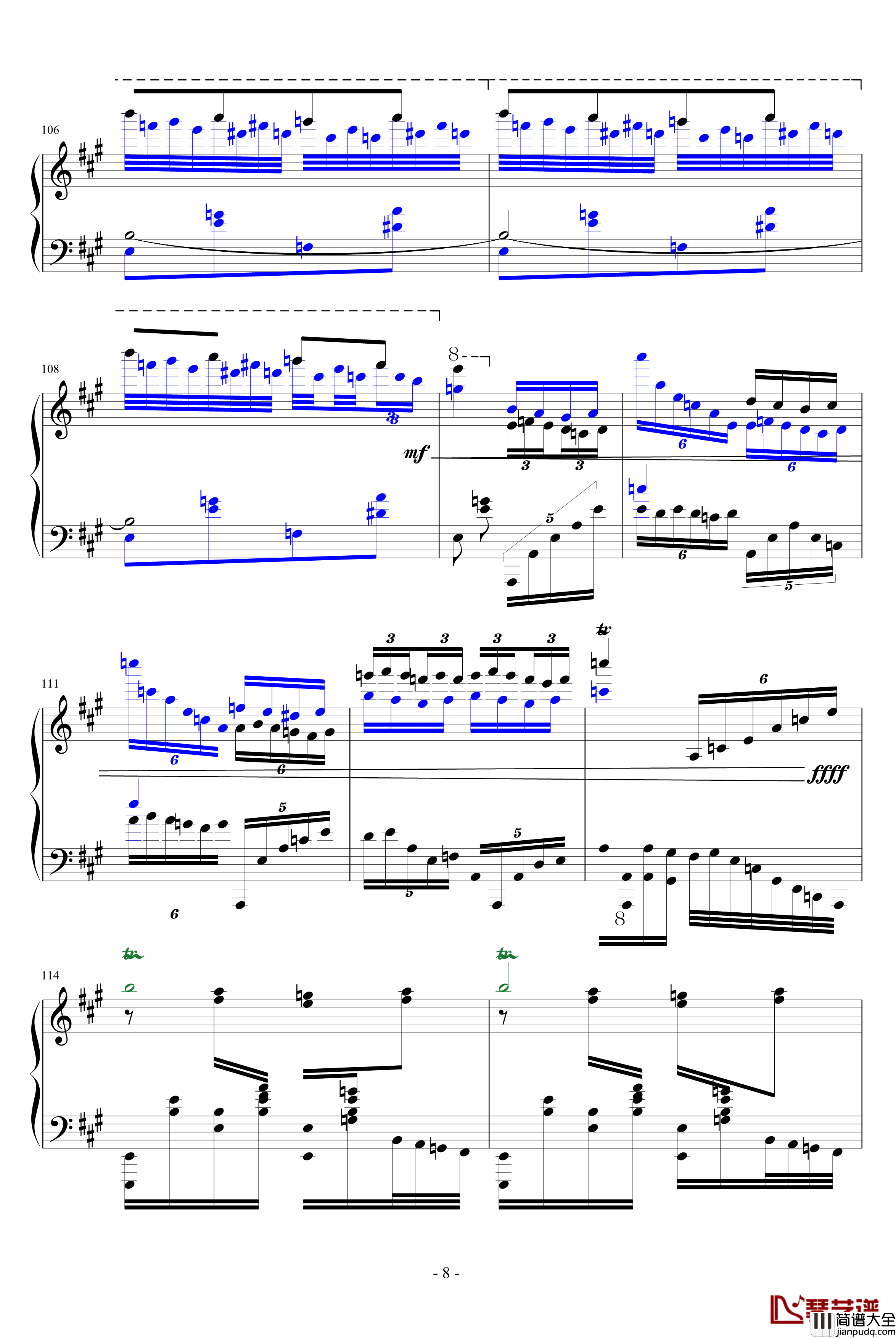 瓦洛多斯土耳其钢琴谱_爵士版_修正_瓦洛多斯