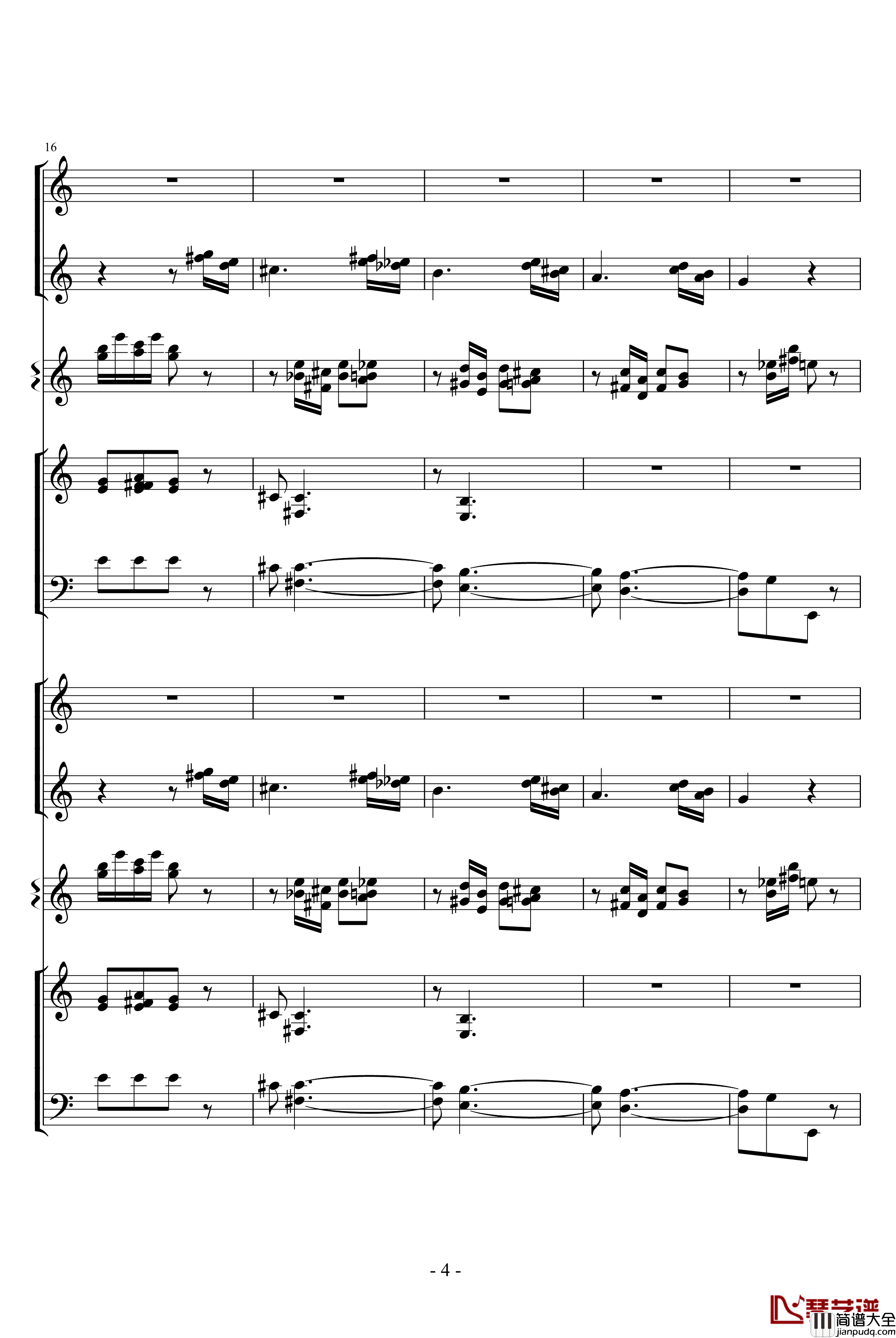 甜蜜幻想之舞钢琴谱_柴科夫斯基