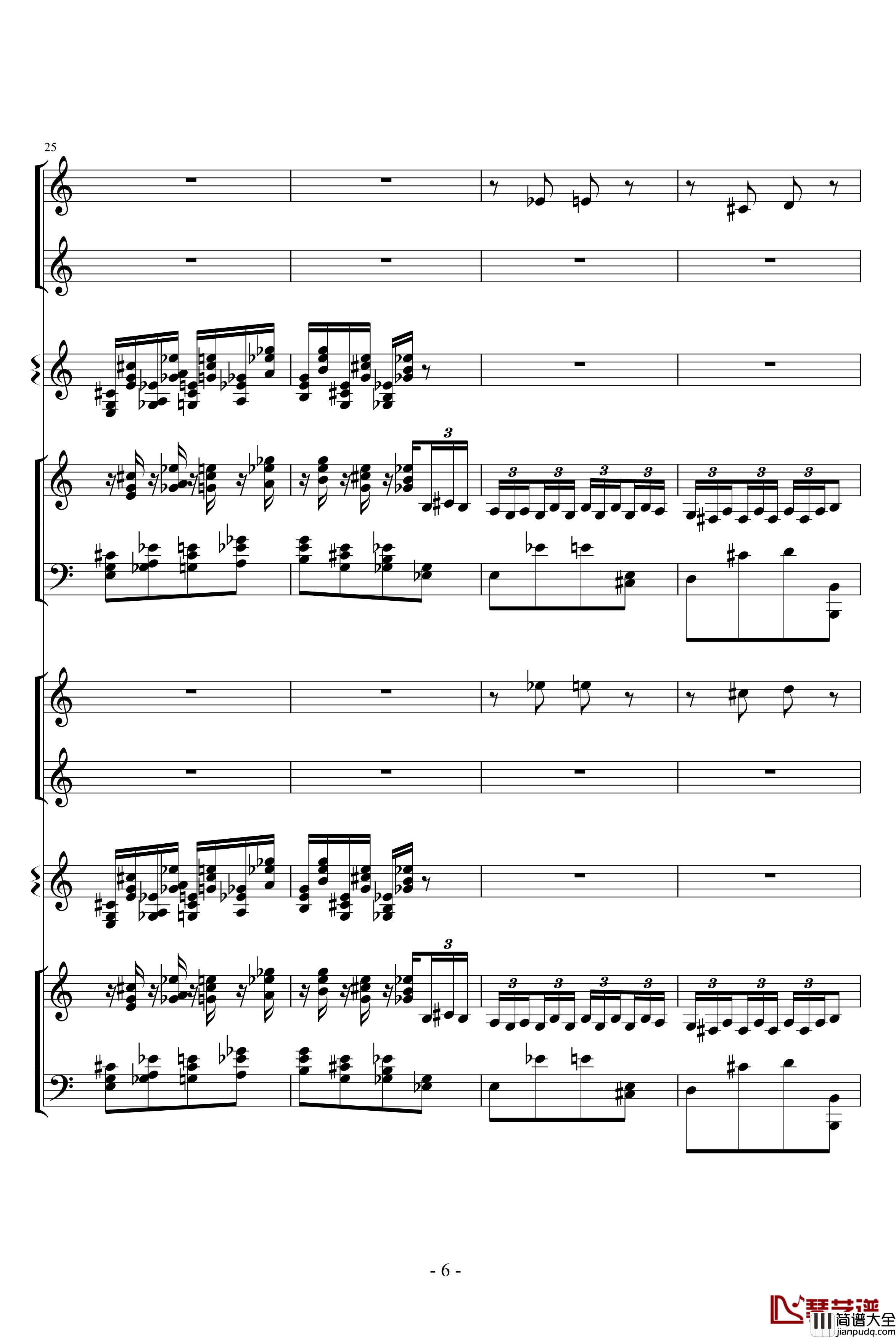 甜蜜幻想之舞钢琴谱_柴科夫斯基