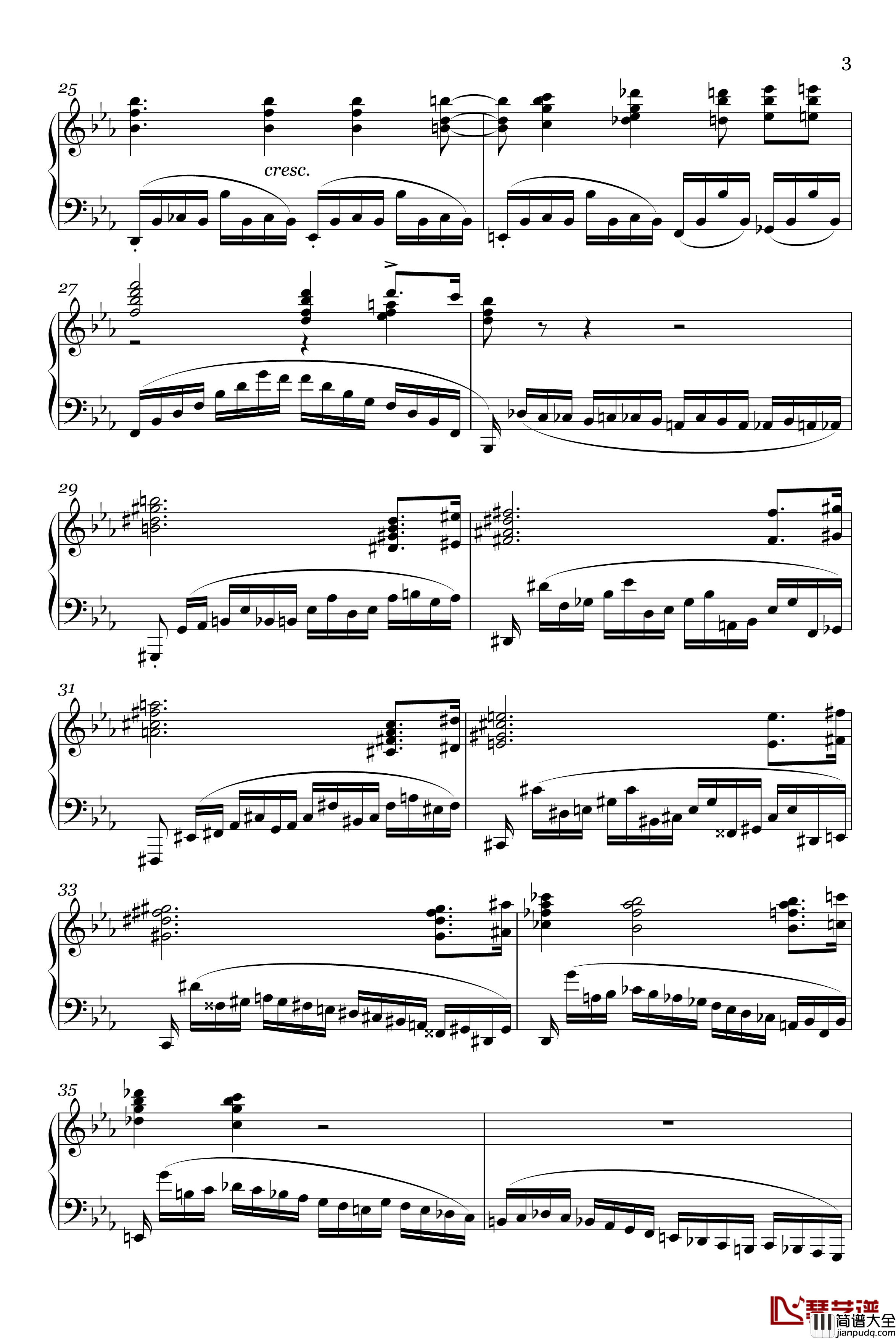 革命练习曲Op.10,_No.12钢琴谱_肖邦_chopin