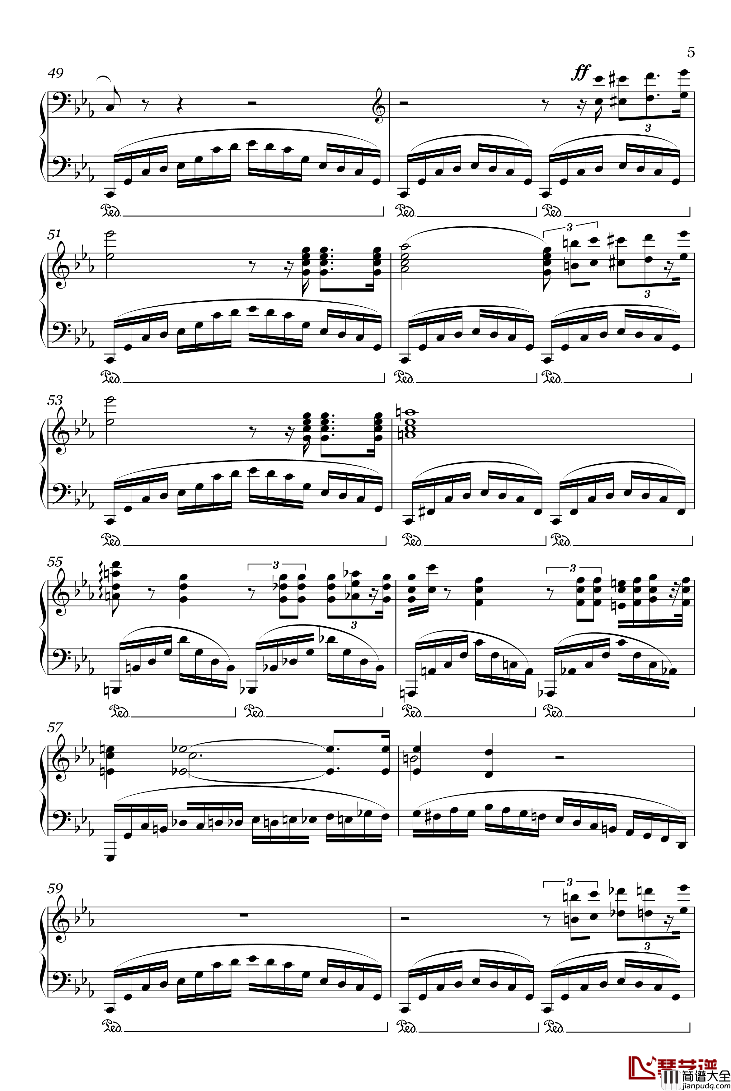 革命练习曲Op.10,_No.12钢琴谱_肖邦_chopin