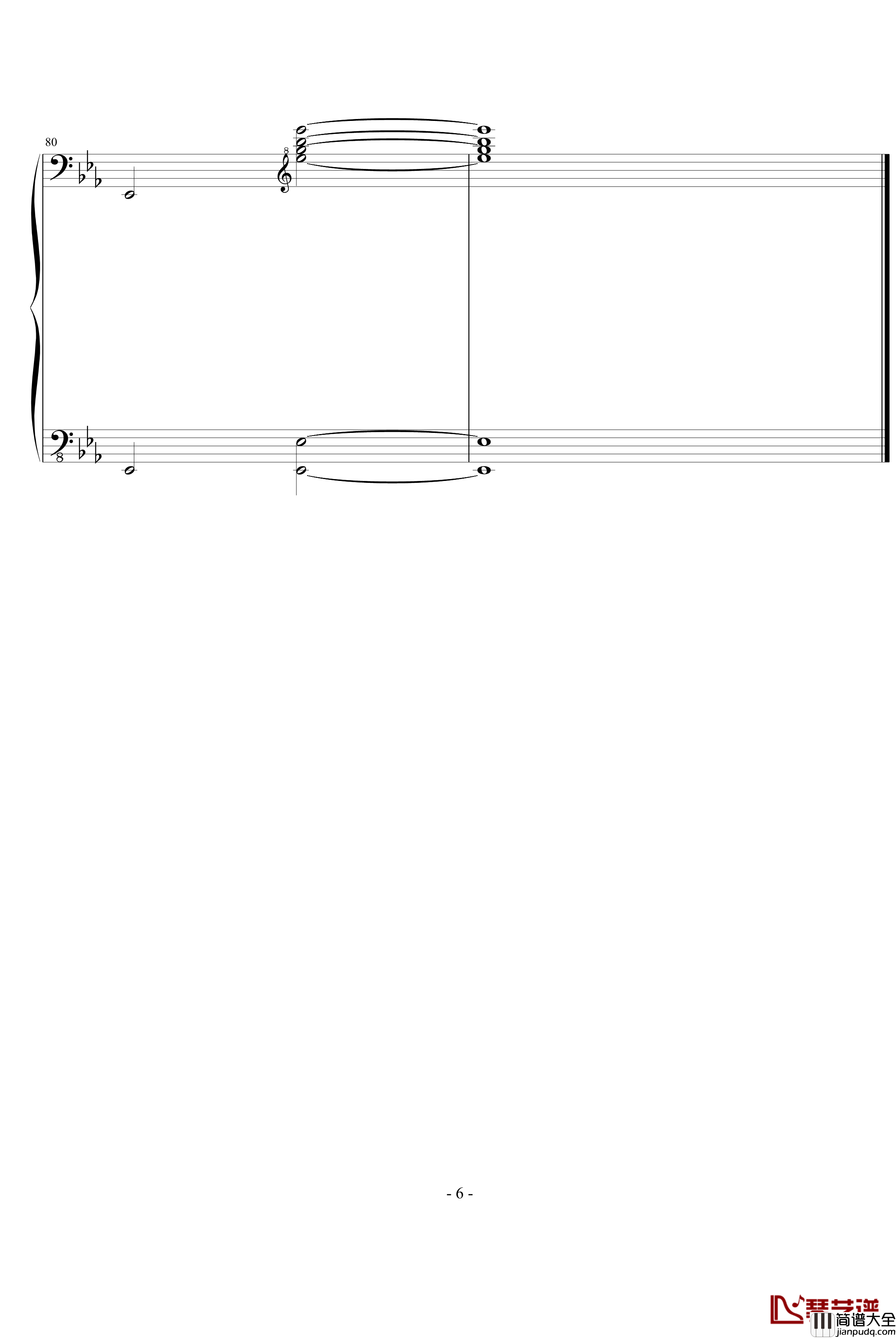 水长流钢琴谱_每一天