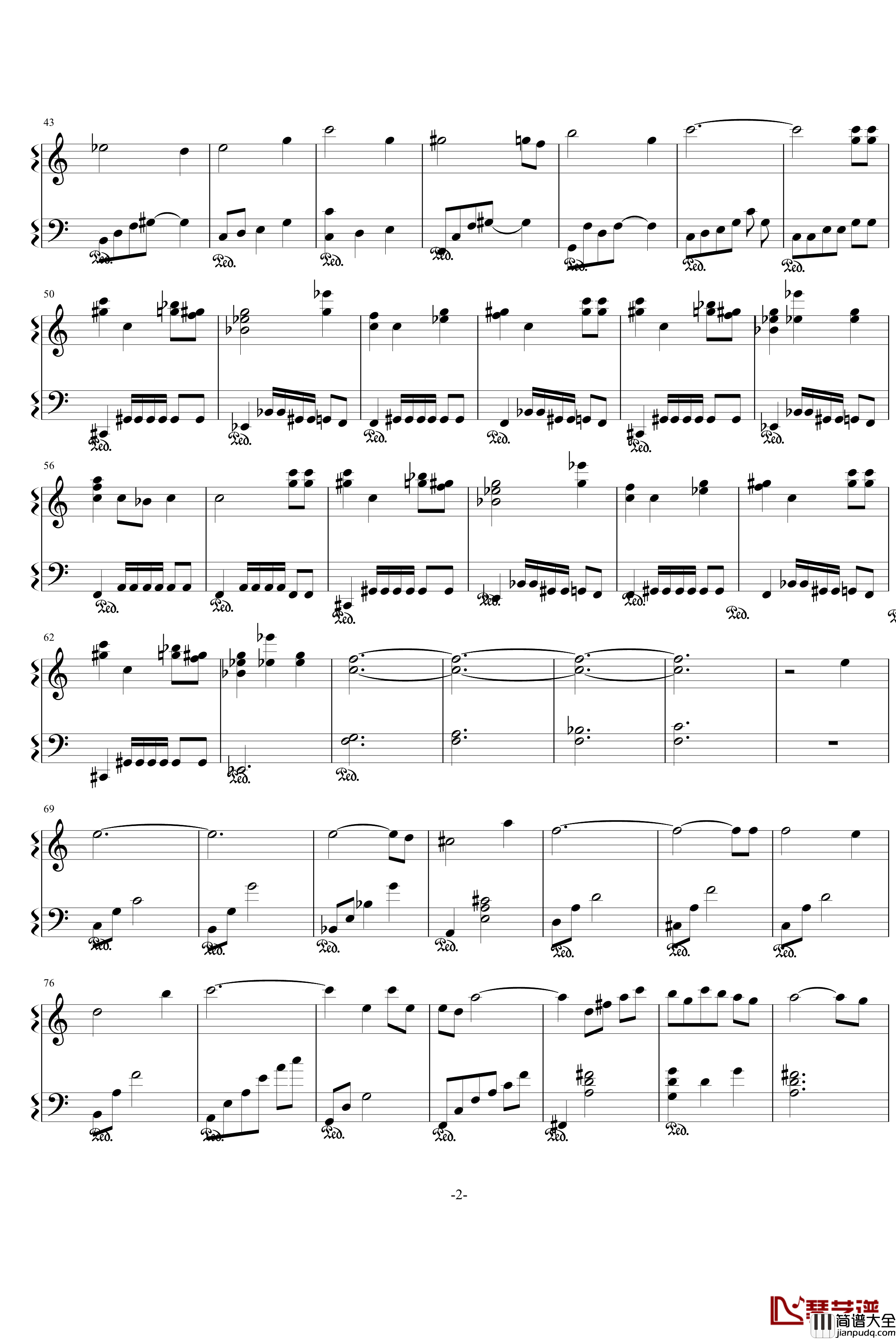 InnocentDays钢琴谱_Hitomi_叛逆的鲁鲁修