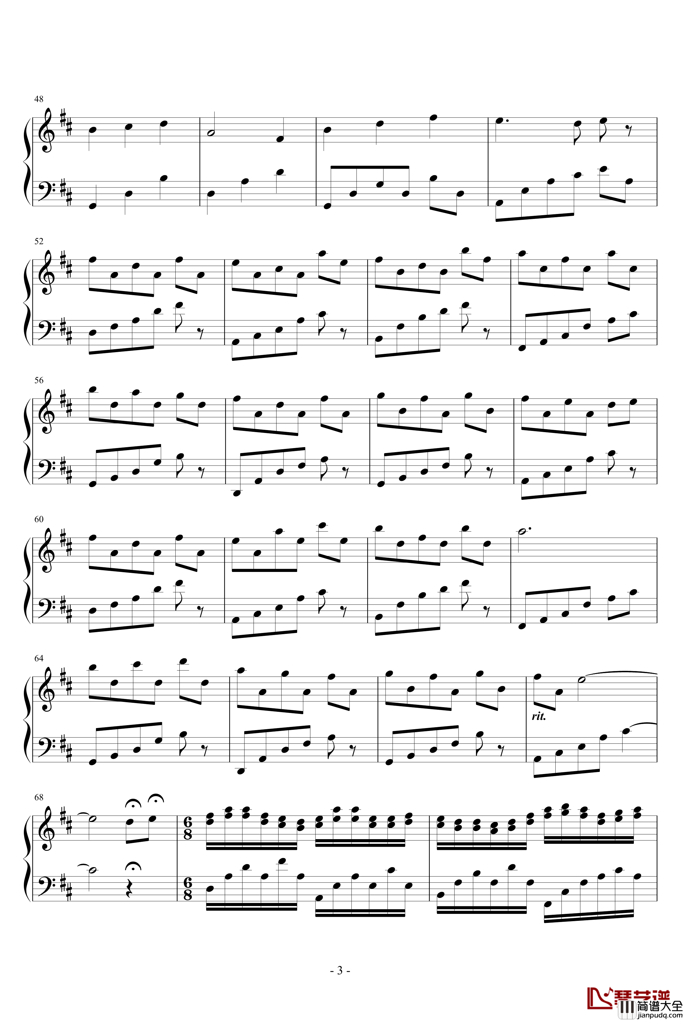 星之舞曲夜空的仰望钢琴谱_Ku.Klux.Klan